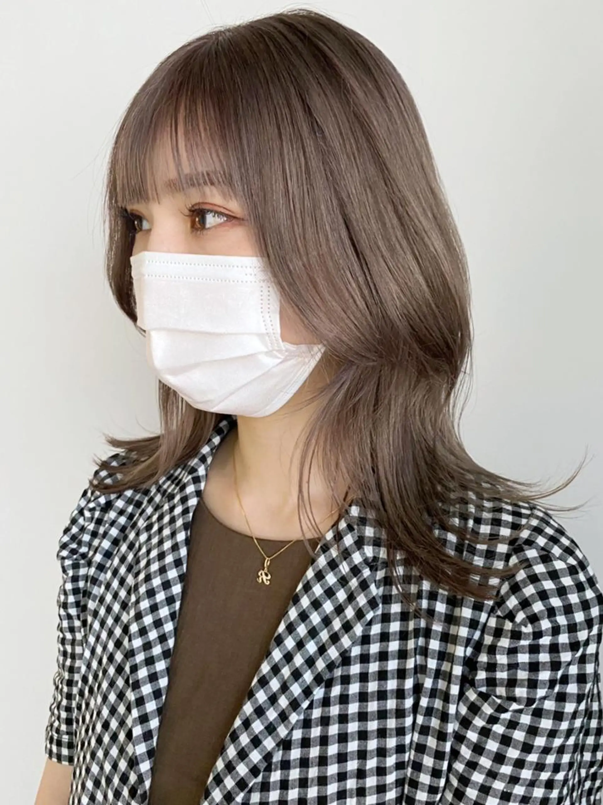 ミディアム カラー パーマ ヘアアレンジ ベージュカラー レイヤーカット ITbyALBUM 下北沢店のヘアスタイル