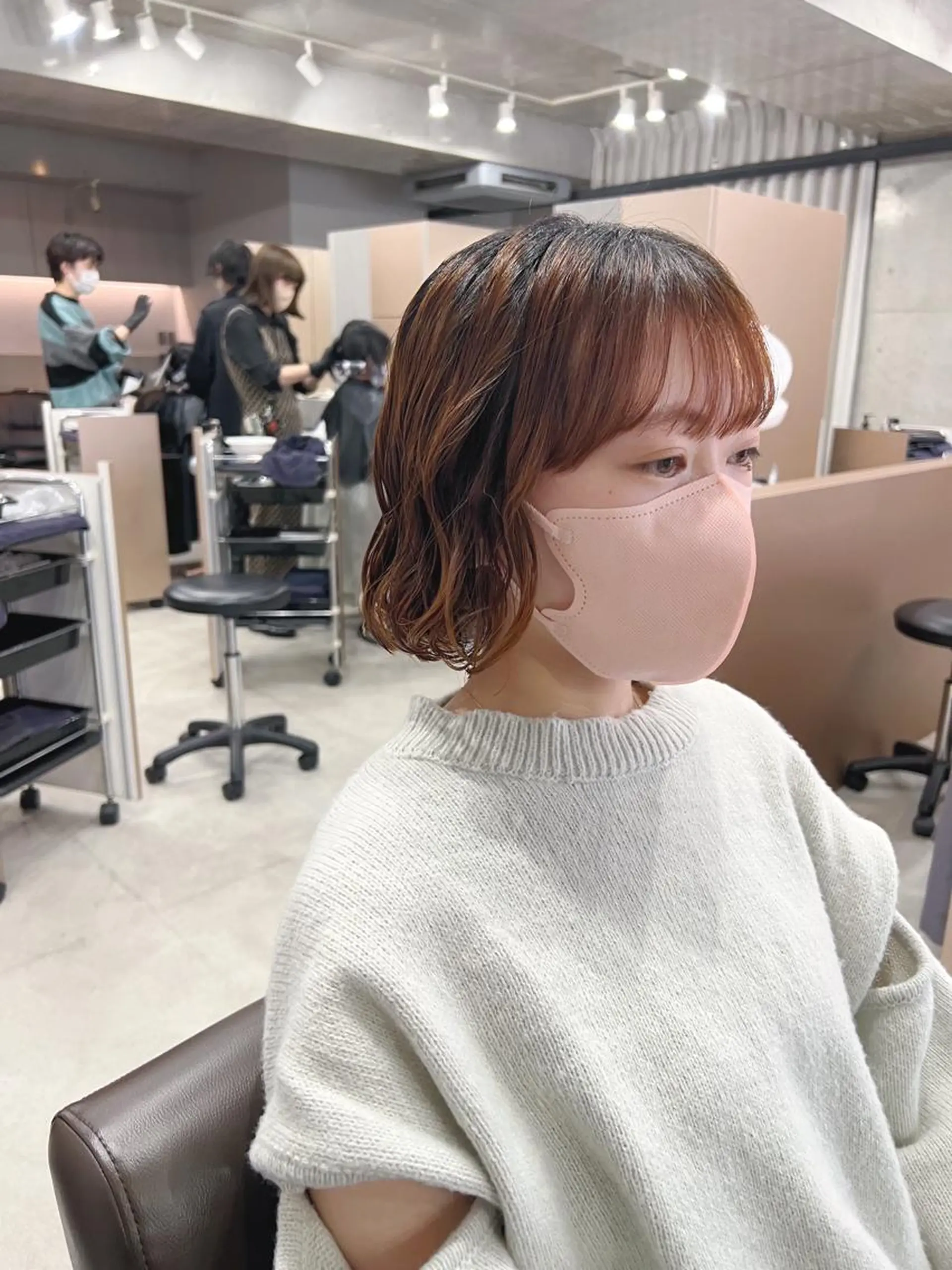 ショート パーマ ボブパーマコテ巻き風 パーマNo1深江秀平のヘアスタイル