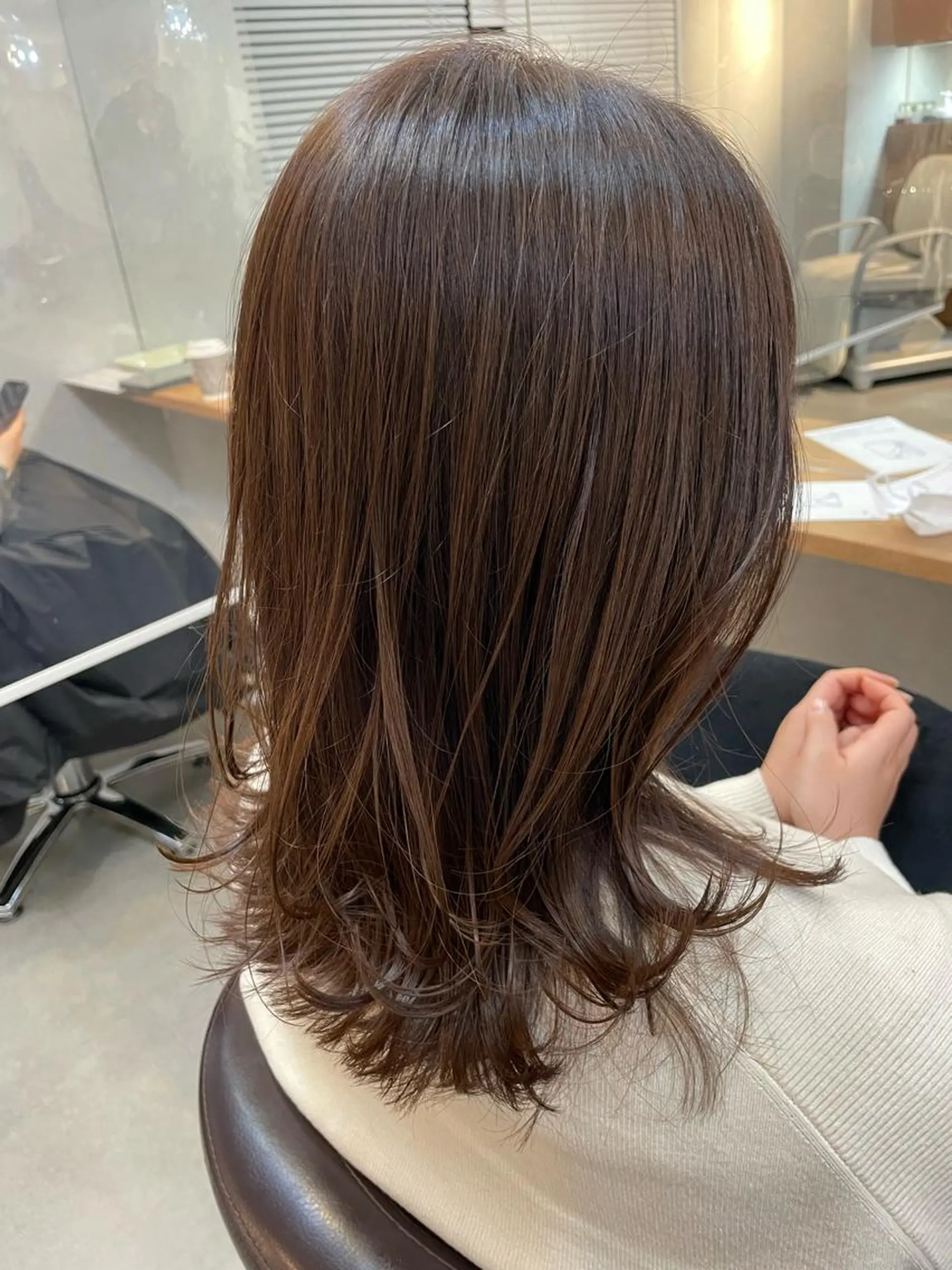 ミディアム カラー ヘアアレンジ トレンド透明感カラー ☘️大貫 昂涼🐹のヘアスタイル