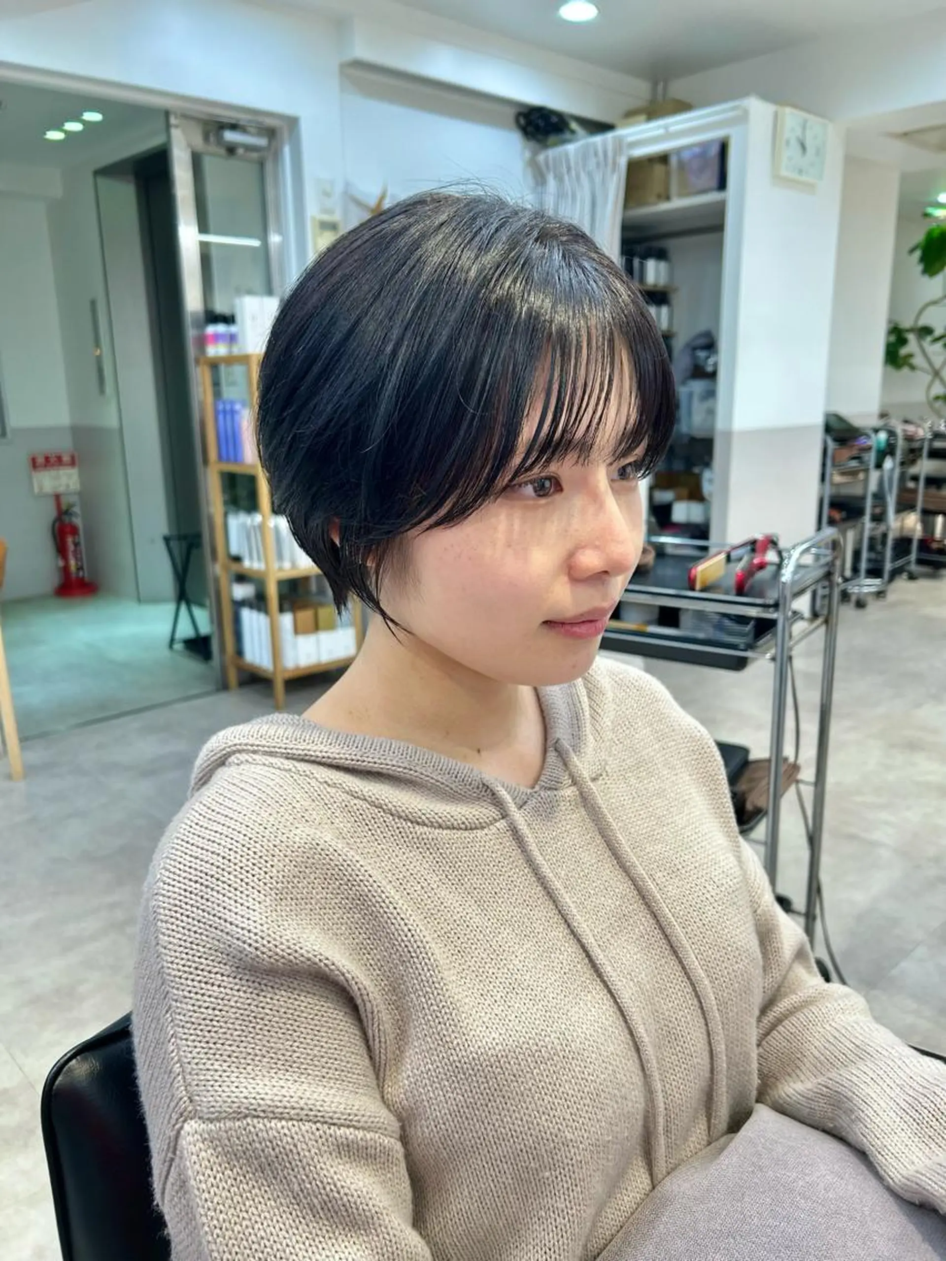 ショート カラー 山下夕月 ショート🫧ボブのヘアスタイル