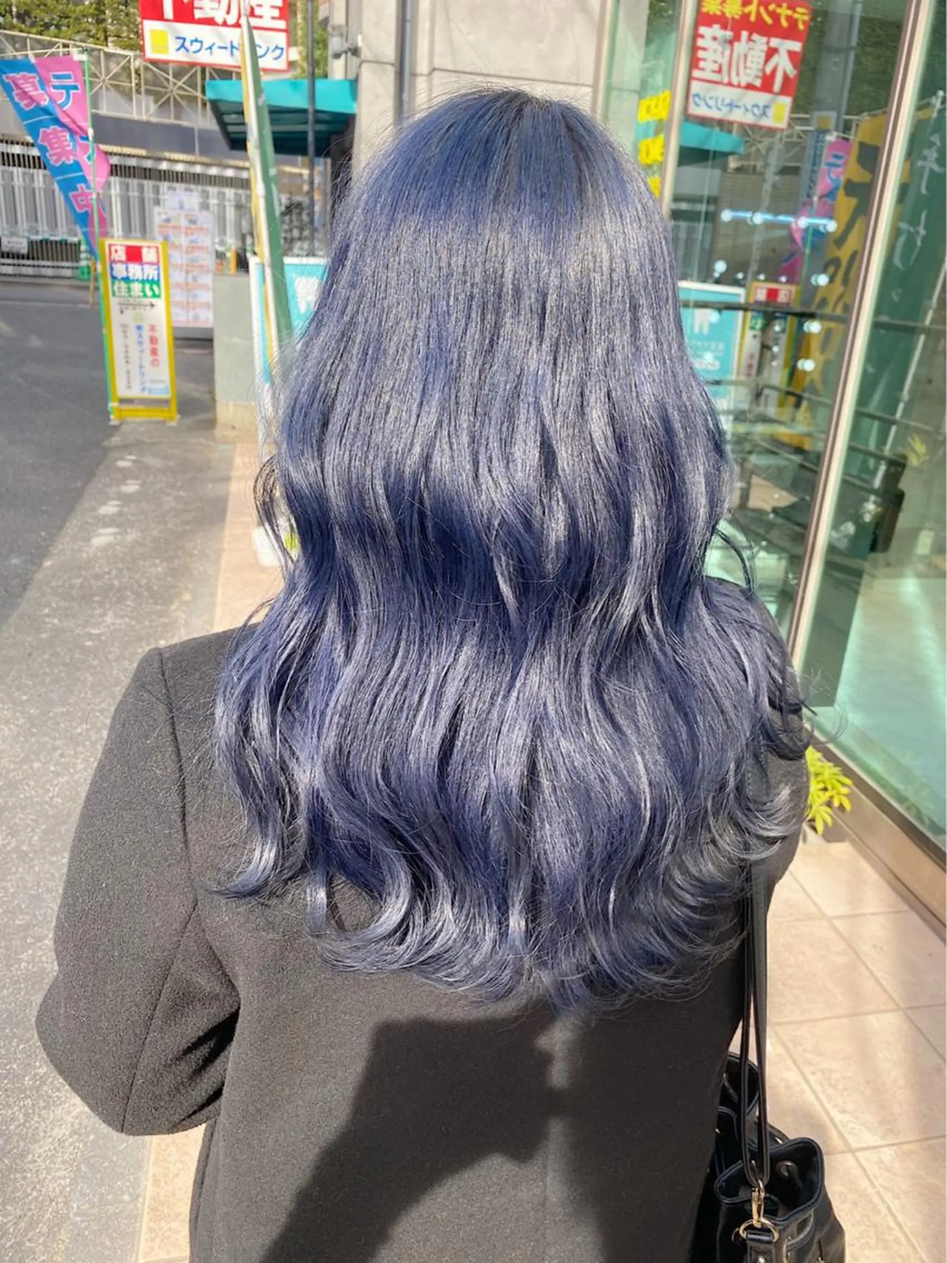 セミロング アッシュ アッシュグレー パープルカラー 外国人風カラー 韓国風ヘア ヘアカラー トリートメント ヘアセット 🩰nanaka 🩰のヘアスタイル