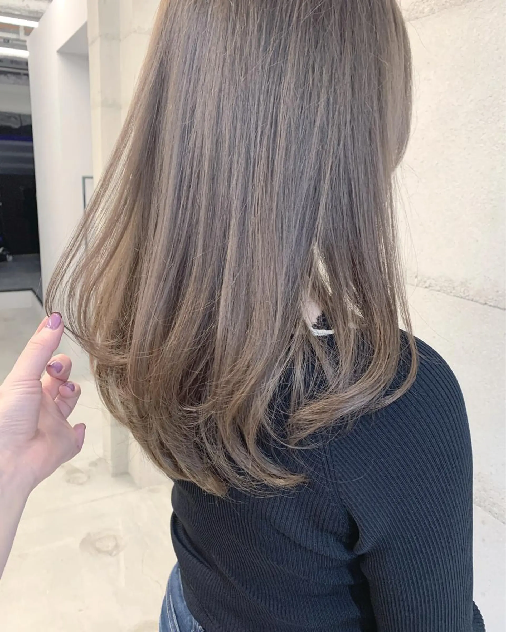 カラー 透明感/オリーブ/ グレージュ/YUKAのヘアスタイル