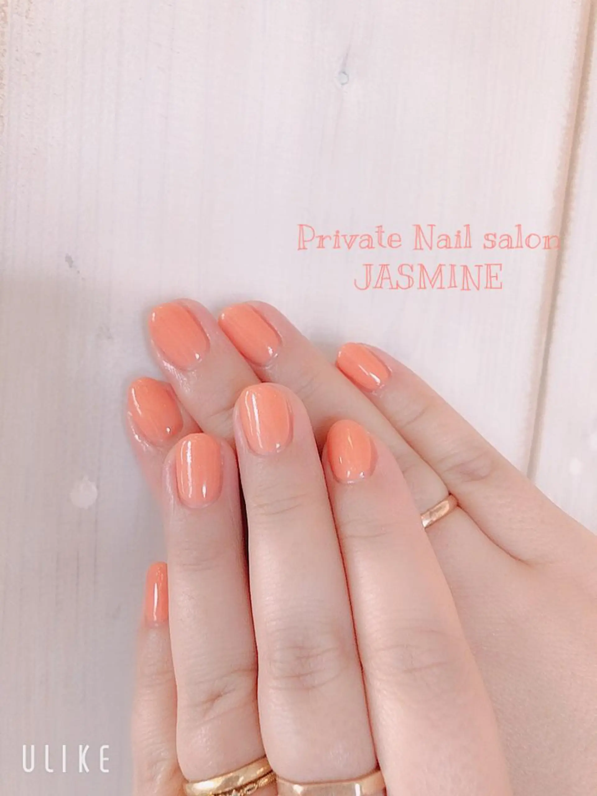 ネイル オレンジ Nail salon JASMINEのネイルデザイン