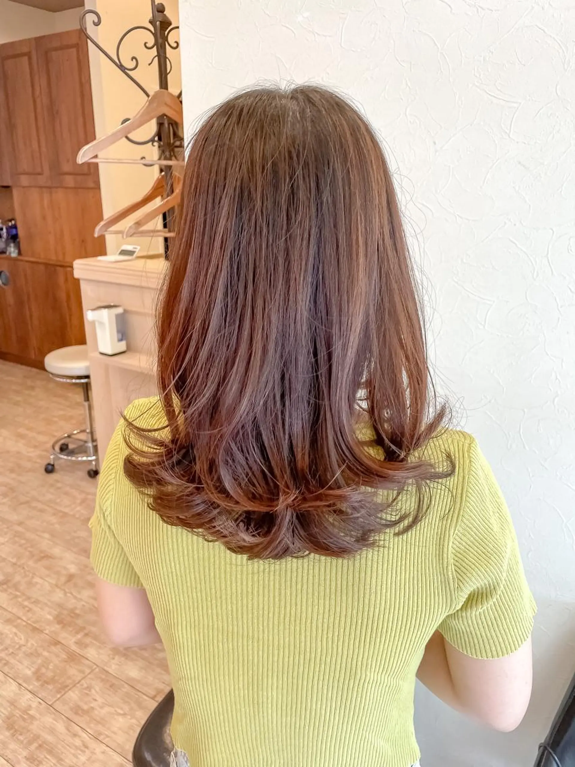 セミロング ヘアアレンジ レイヤーカット SHANTi 飯塚 ヘアセット/髪質改善のヘアスタイル