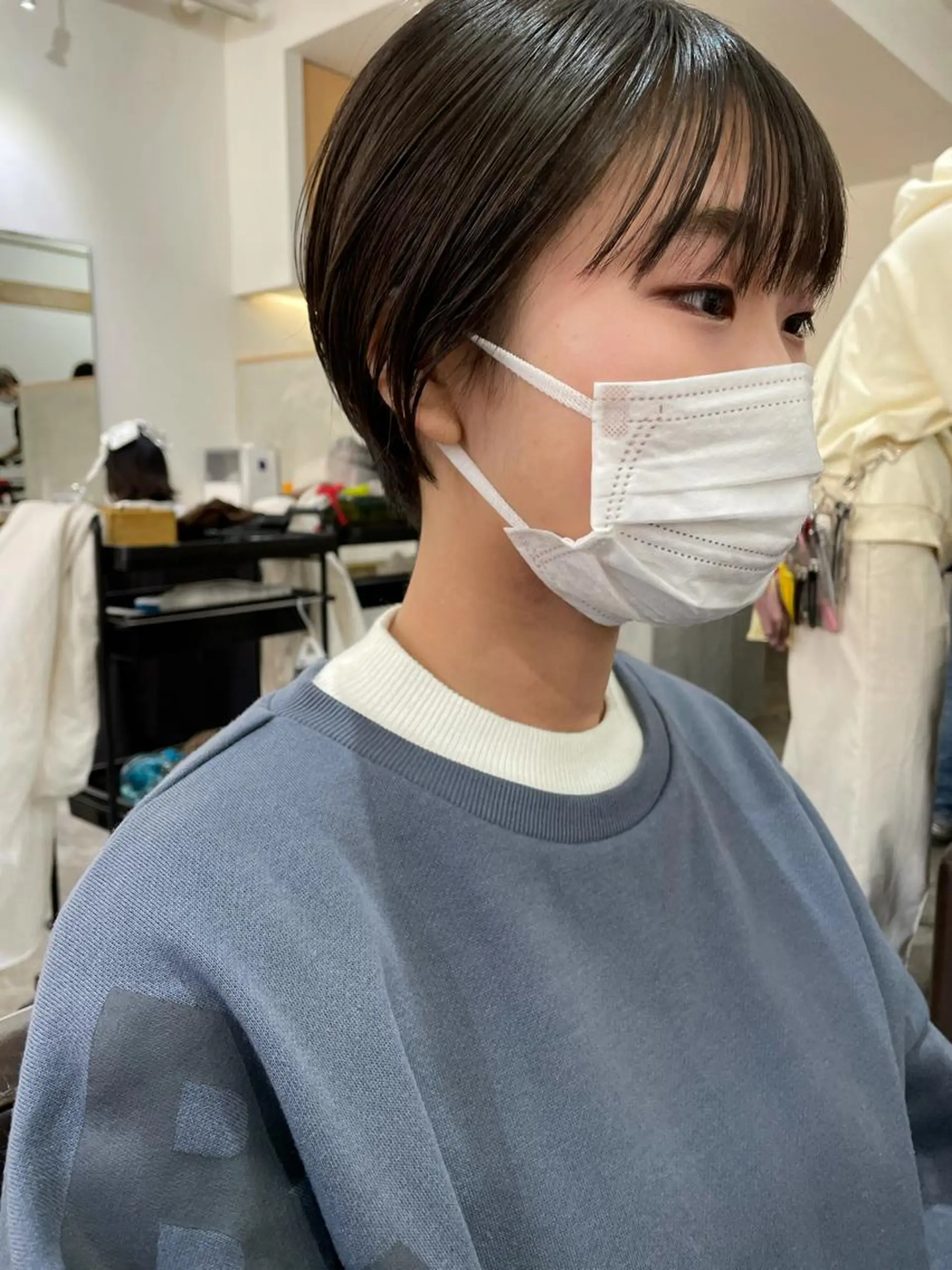 ショート ショートヘア カット トリートメント パーマ/透明感カラー /ボブ/吉田一生のヘアスタイル