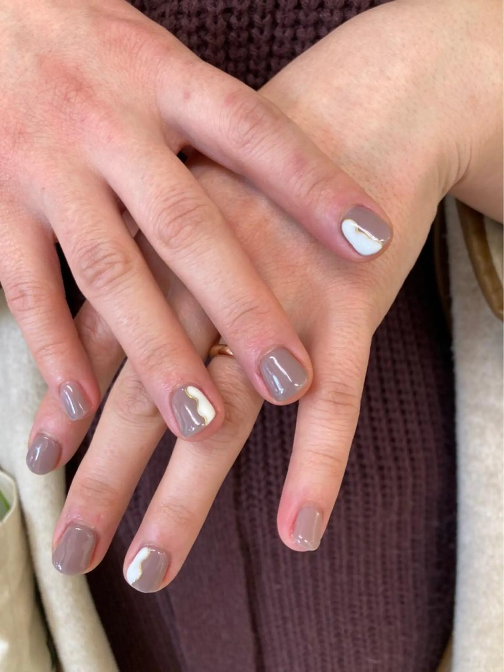 ネイル フラッシュネイル フットネイル フレンチネイル ジェルネイル ガラスフレンチ brilliant s.kのネイルデザイン