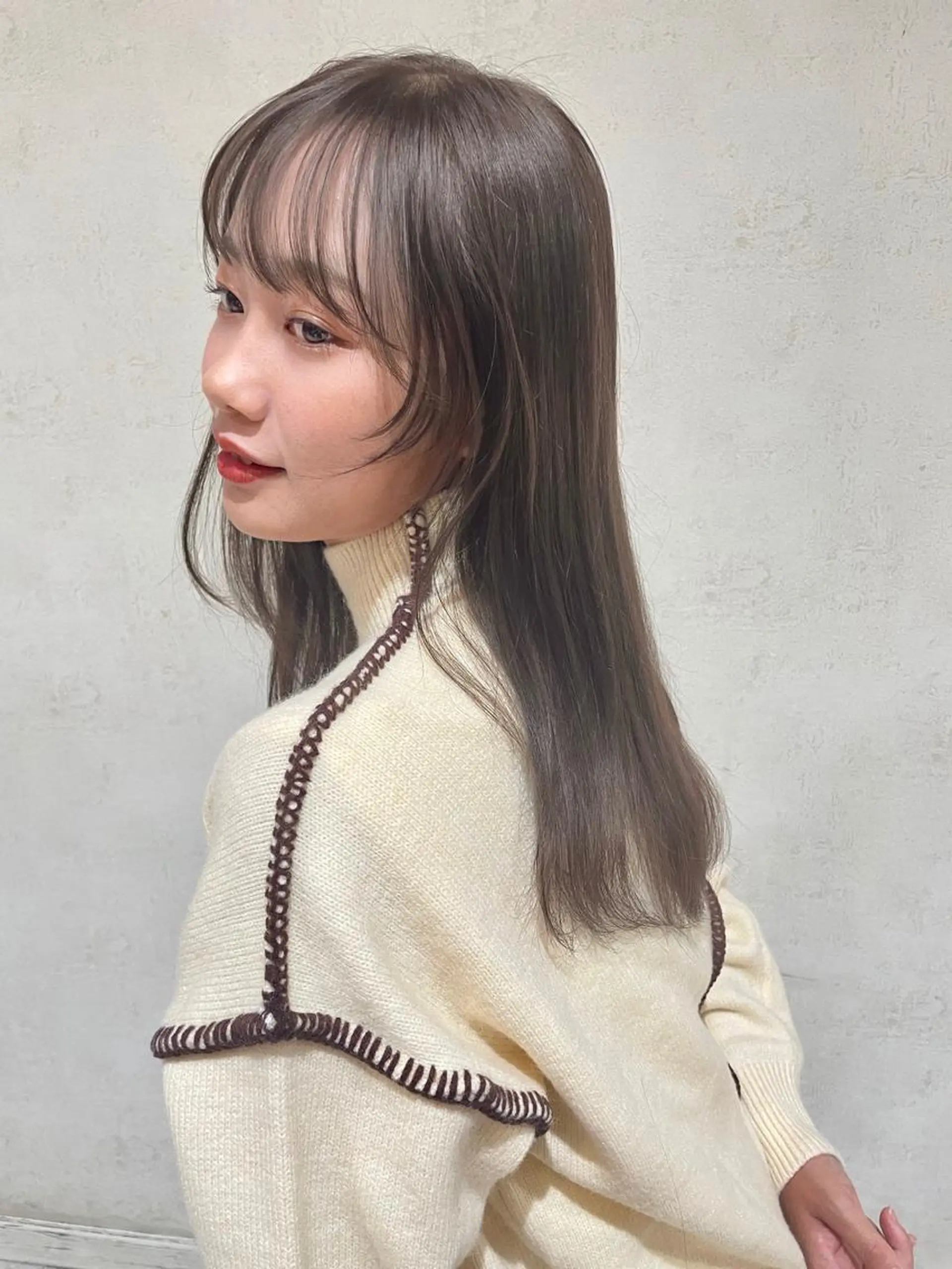 ロング カラー グレージュ カラー/レイヤー/ 髪質改善/PAAQのヘアスタイル