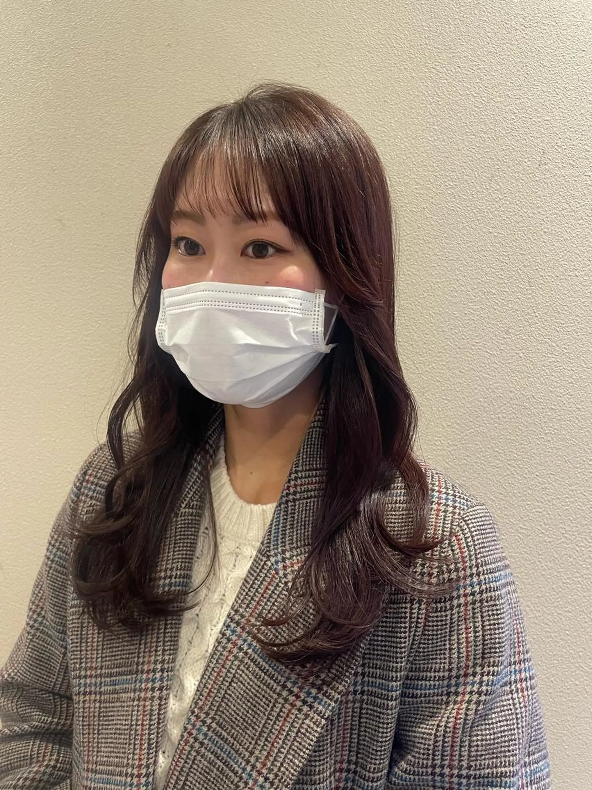 ロング カラー ベージュカラー ピンクカラー ピンクベージュ アンニュイヘア/ 顔周りカット/眞弓萌のヘアスタイル