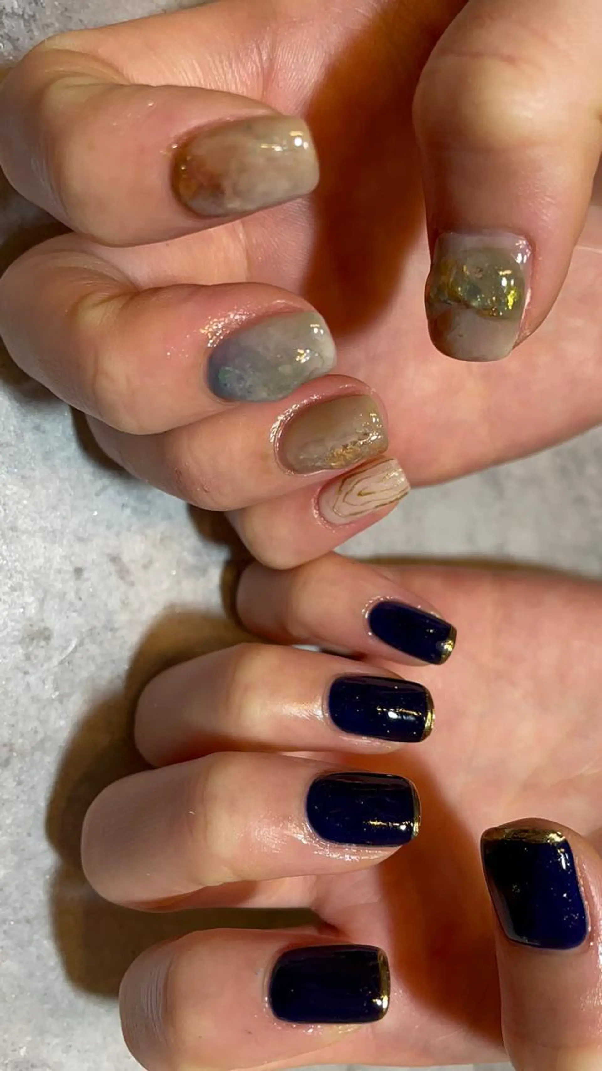 ネイル フットネイル ジェルネイル マットネイル ミラーネイル ニュアンスネイル ハンドネイル nail salon ラピスラズリのネイルデザイン