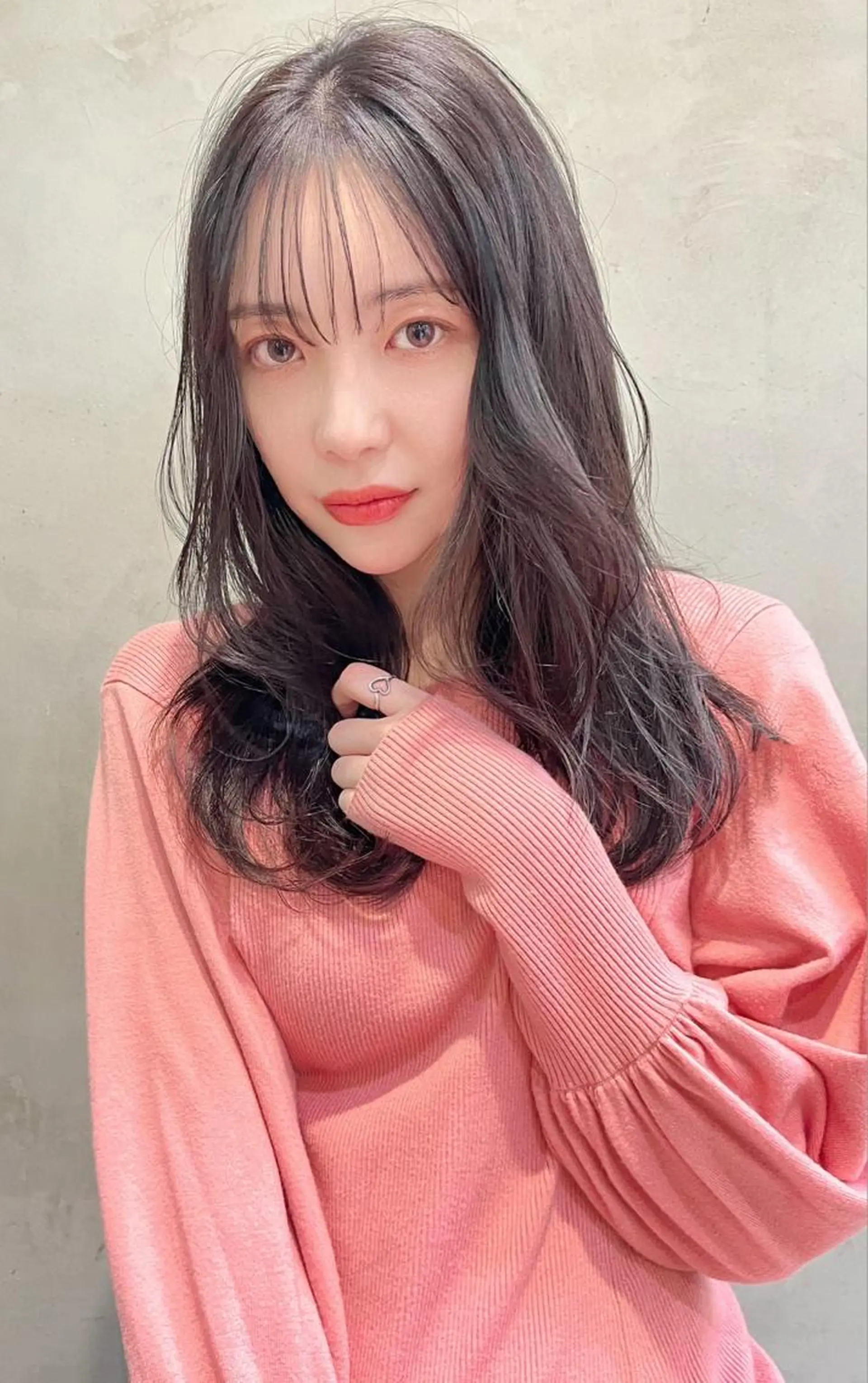 セミロング カラー ベージュカラー MUSASHI ブリーチカラー◎のヘアスタイル