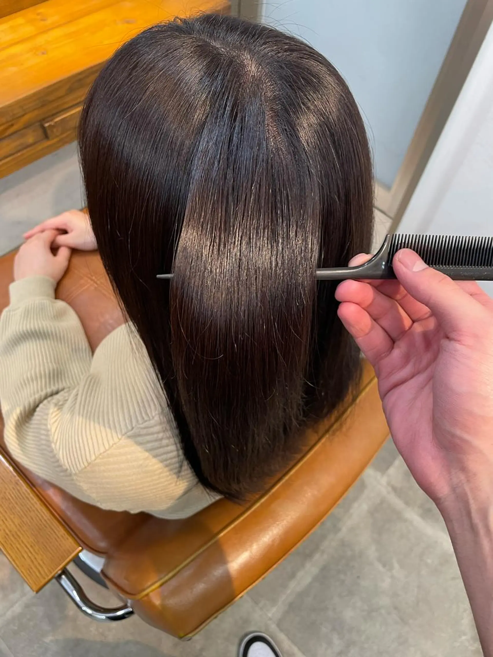 ロング カラー 松田 恋のヘアスタイル