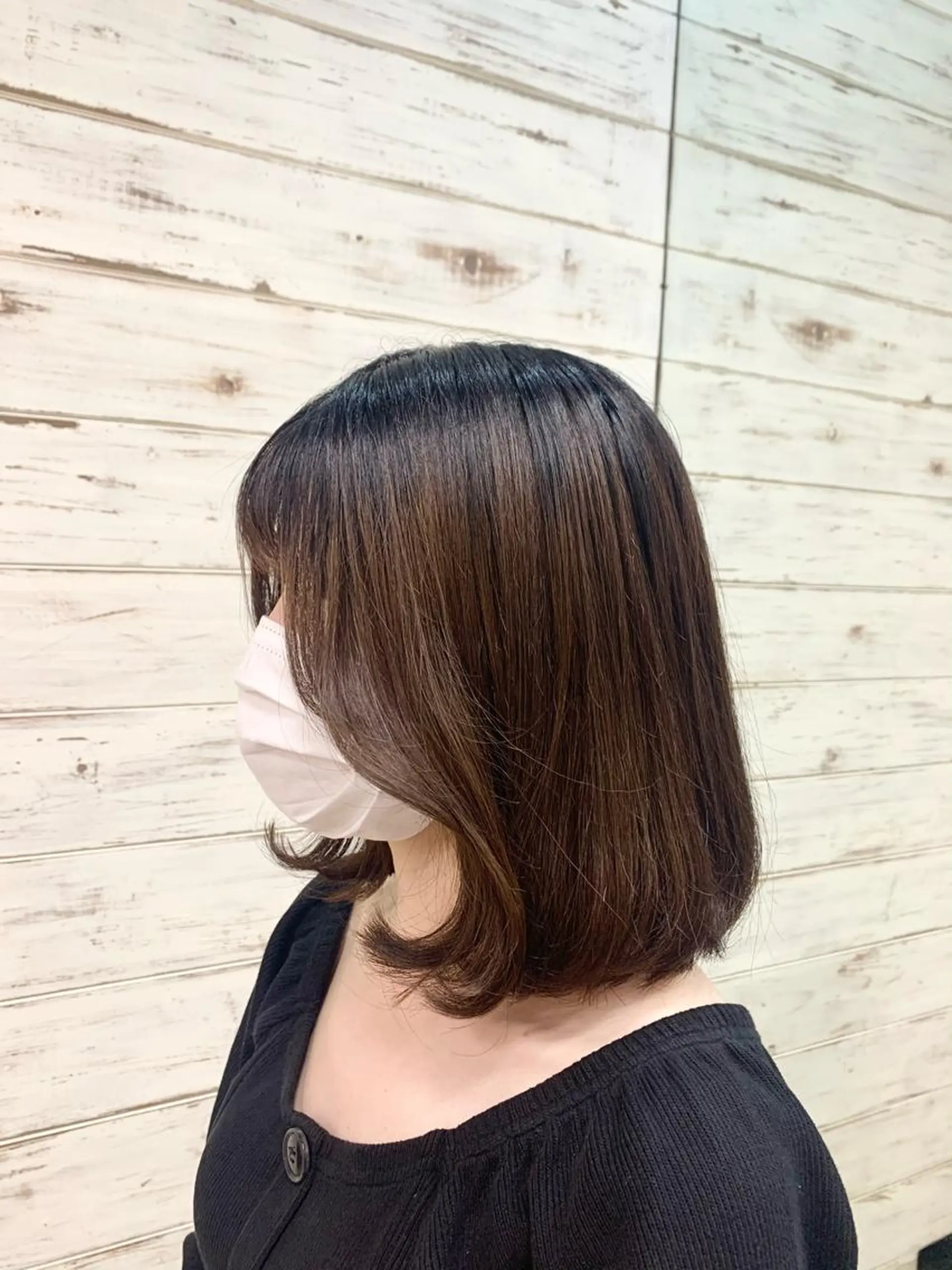 ミディアム ヘアアレンジ 切りっぱなしボブ ボブ 韓国風ヘア 🫧ヒシダアキ /taboo🫧のヘアスタイル