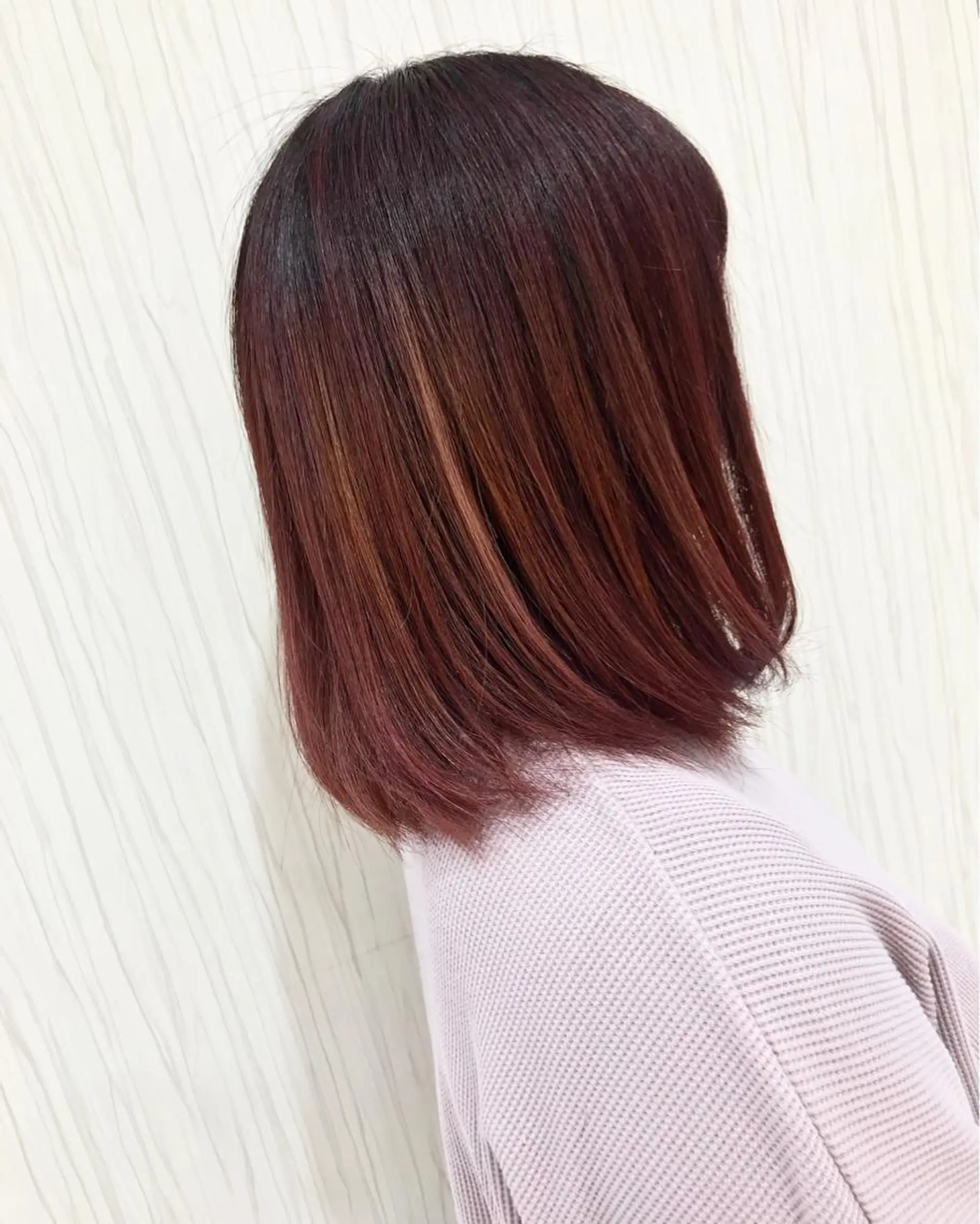 ミディアム レイヤーカット hair teria ryu 大塚のヘアスタイル