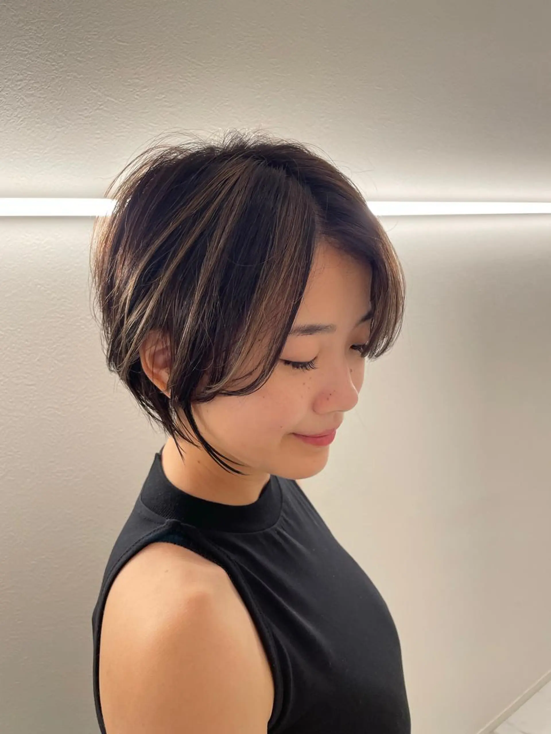 ショート カラー 似合わせスタイル 岡田勇哉のヘアスタイル