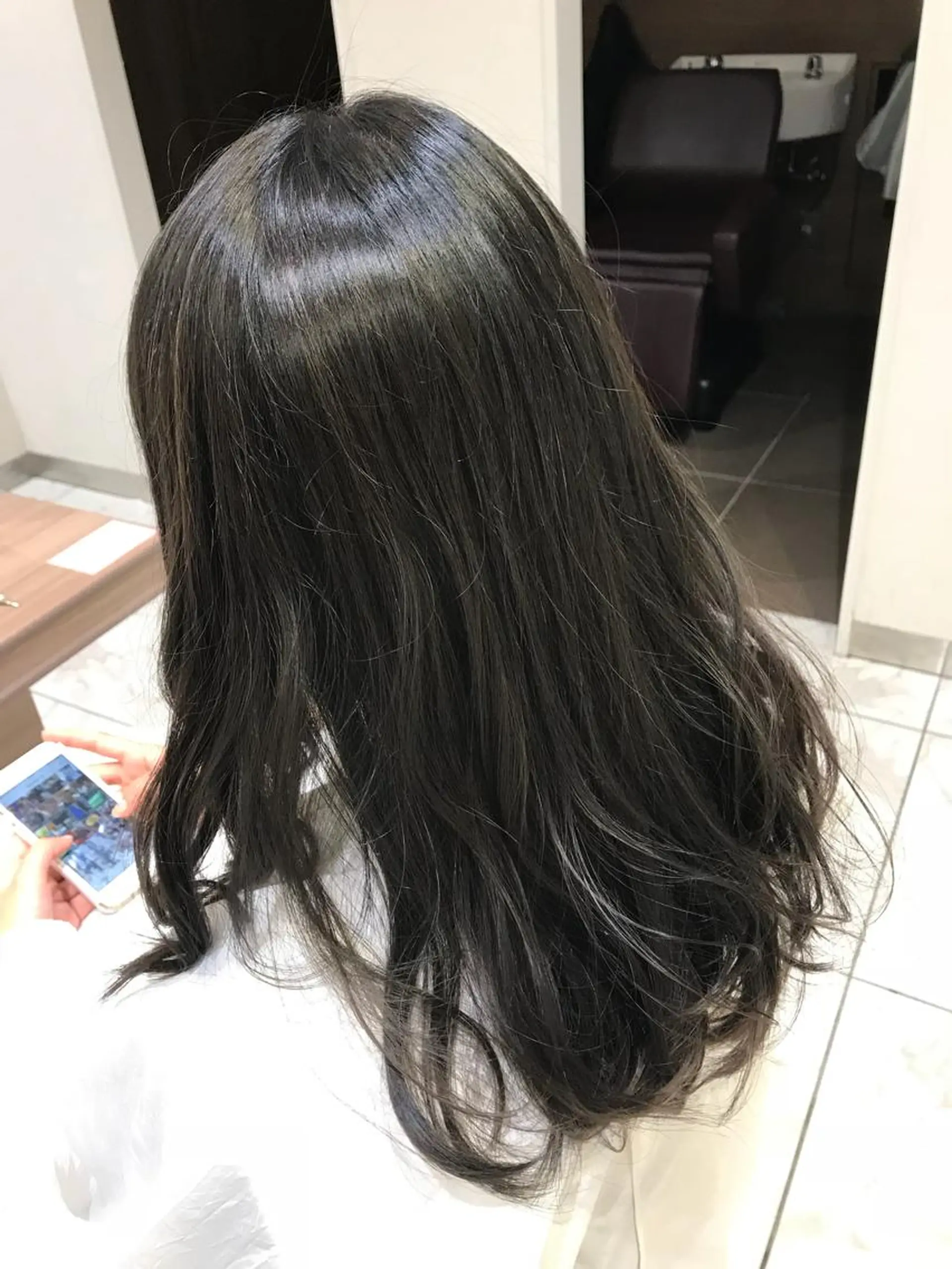 ミディアム カラー 透明感カラー 【メンズ縮毛矯正】 田中秀斗のヘアスタイル