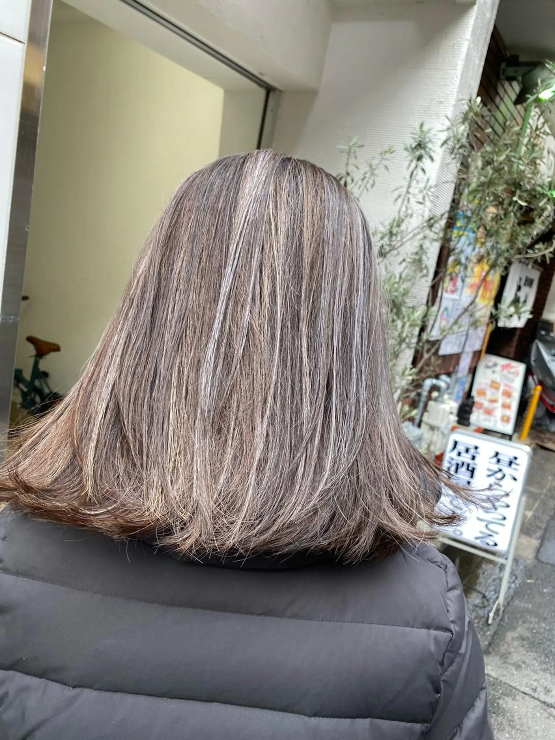 ミディアム カラー ヘアアレンジ 久米 治仁のヘアスタイル