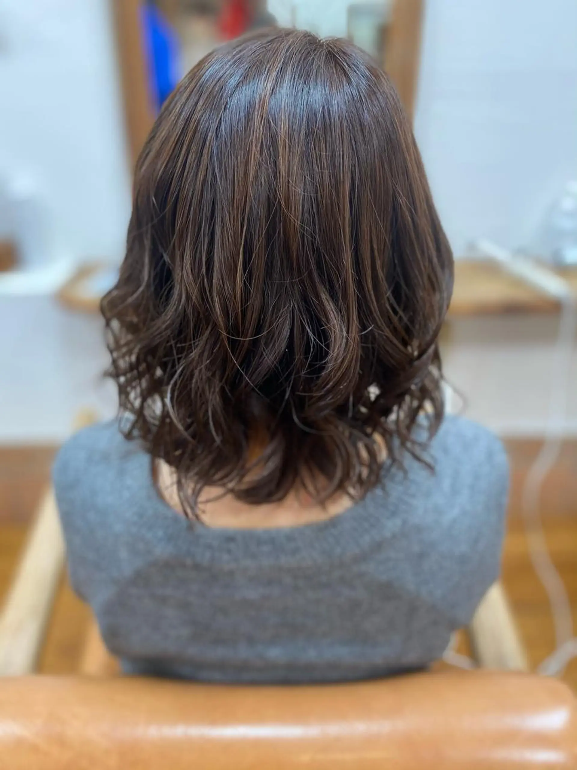 ミディアム カラー ヘアアレンジ 安澤 彩奈のヘアスタイル