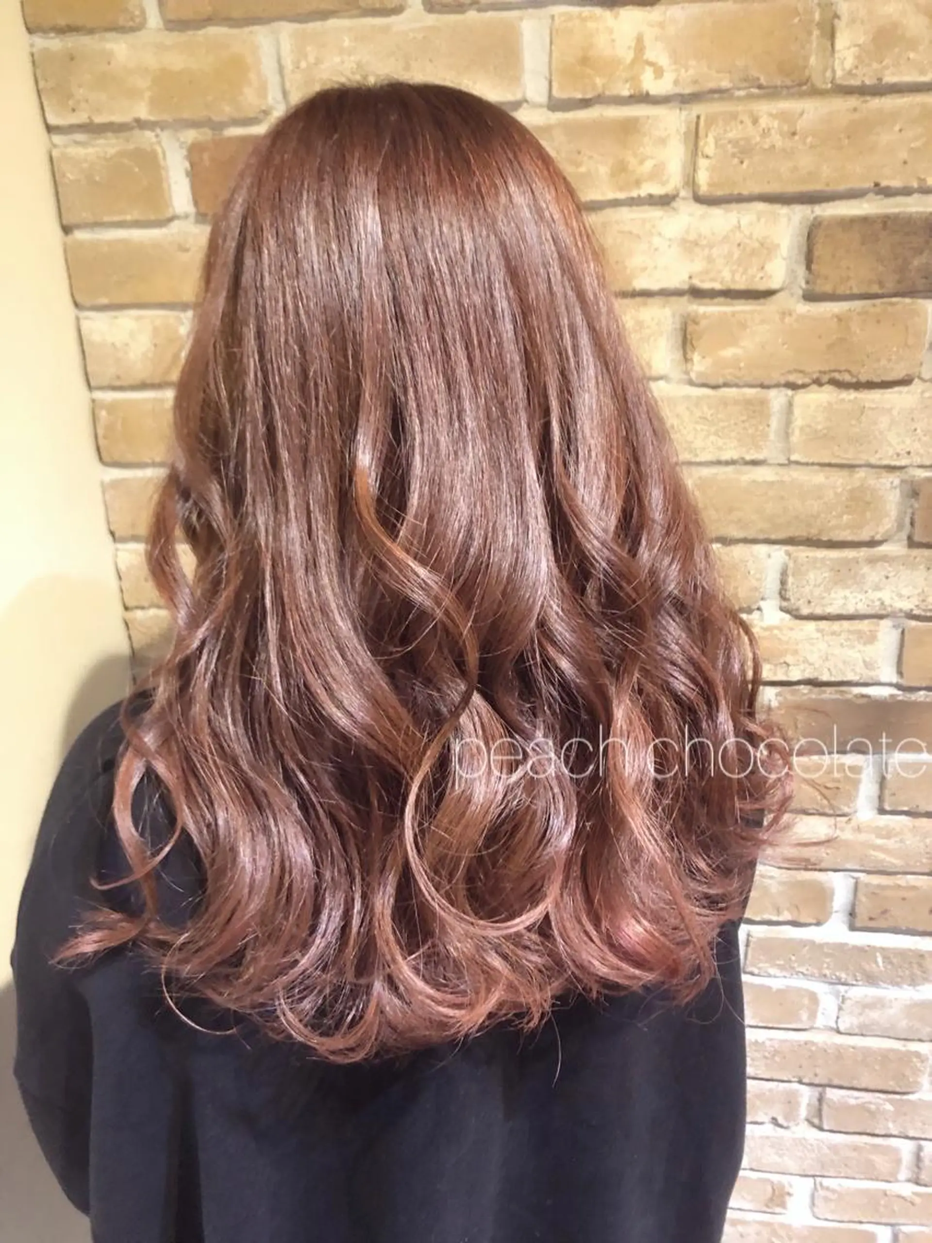 ロング 🧡ミルクティー/ レイヤー🧡ショウナのヘアスタイル