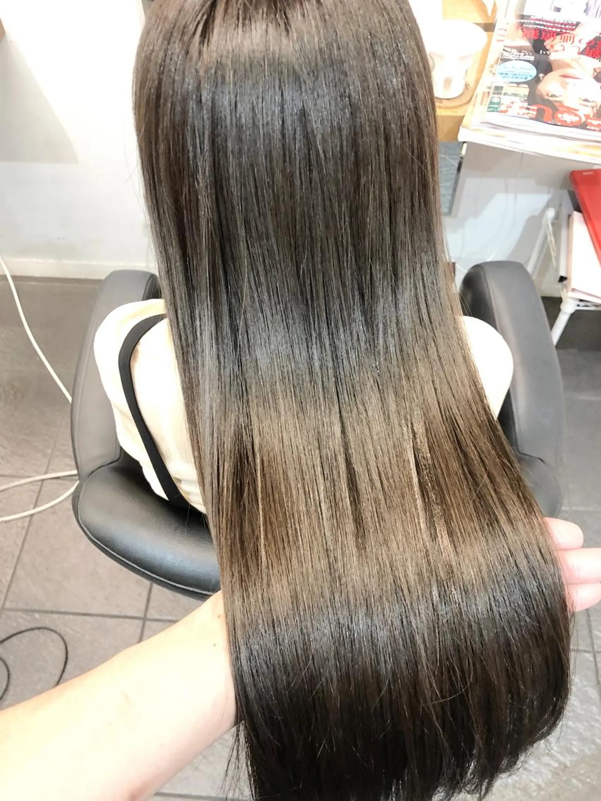 カラー 透明感カラー グレージュ ヘアカラー トリートメント ヘッドスパ グレージュ/髪質改善 Yamato.hのヘアスタイル