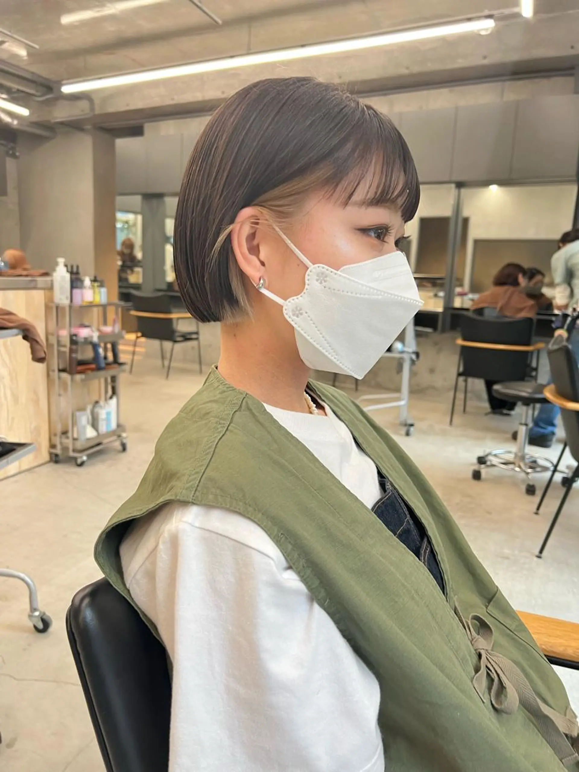 ショート カラー ボブ 伸ばしかけ ショートヘア sakoda shunkiのヘアスタイル