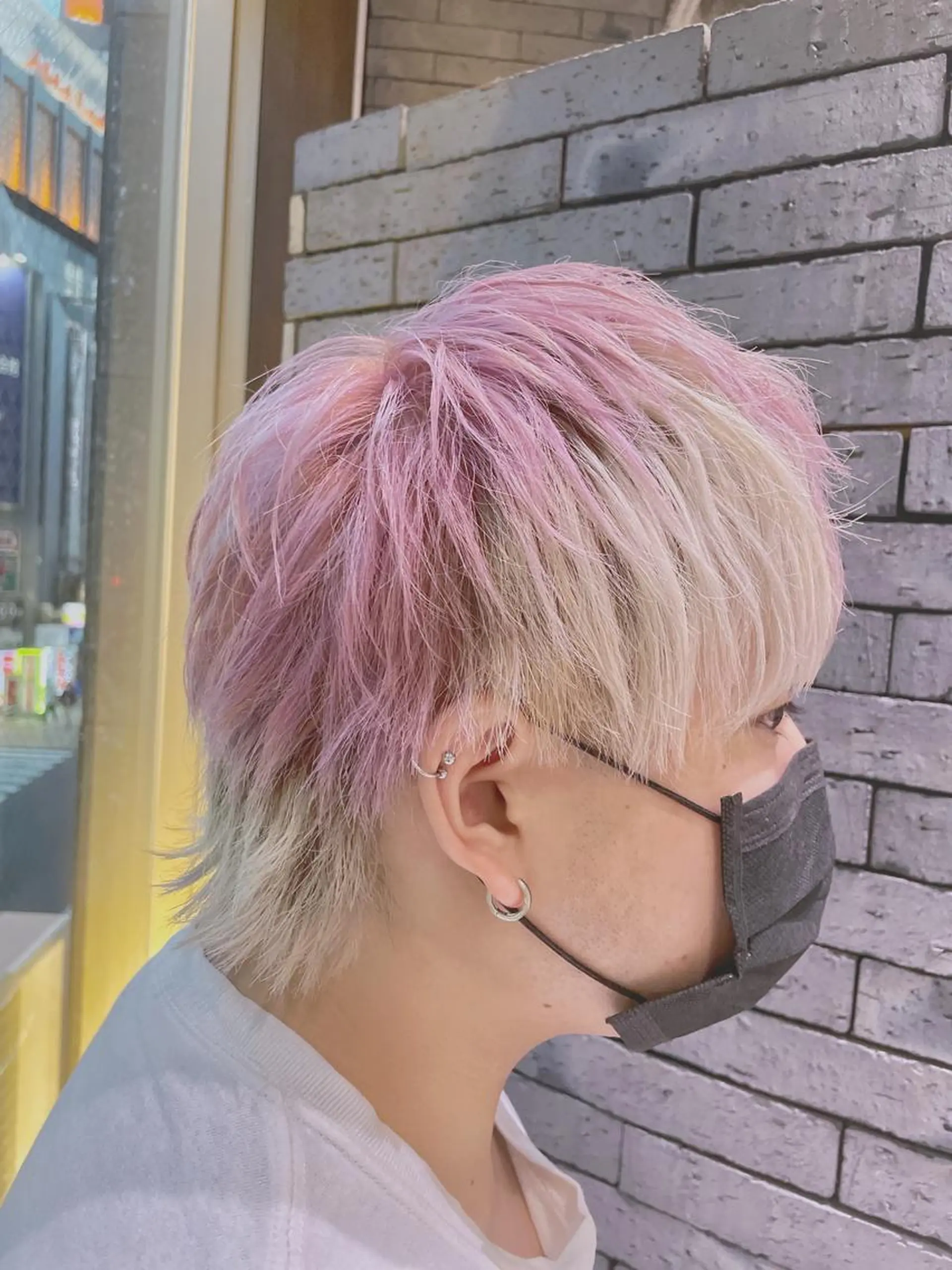 ミディアム カラー メンズ EMANON新宿南口所属・ケアブリーチ×艶カラ ー️🫧Shioriのヘアスタイル