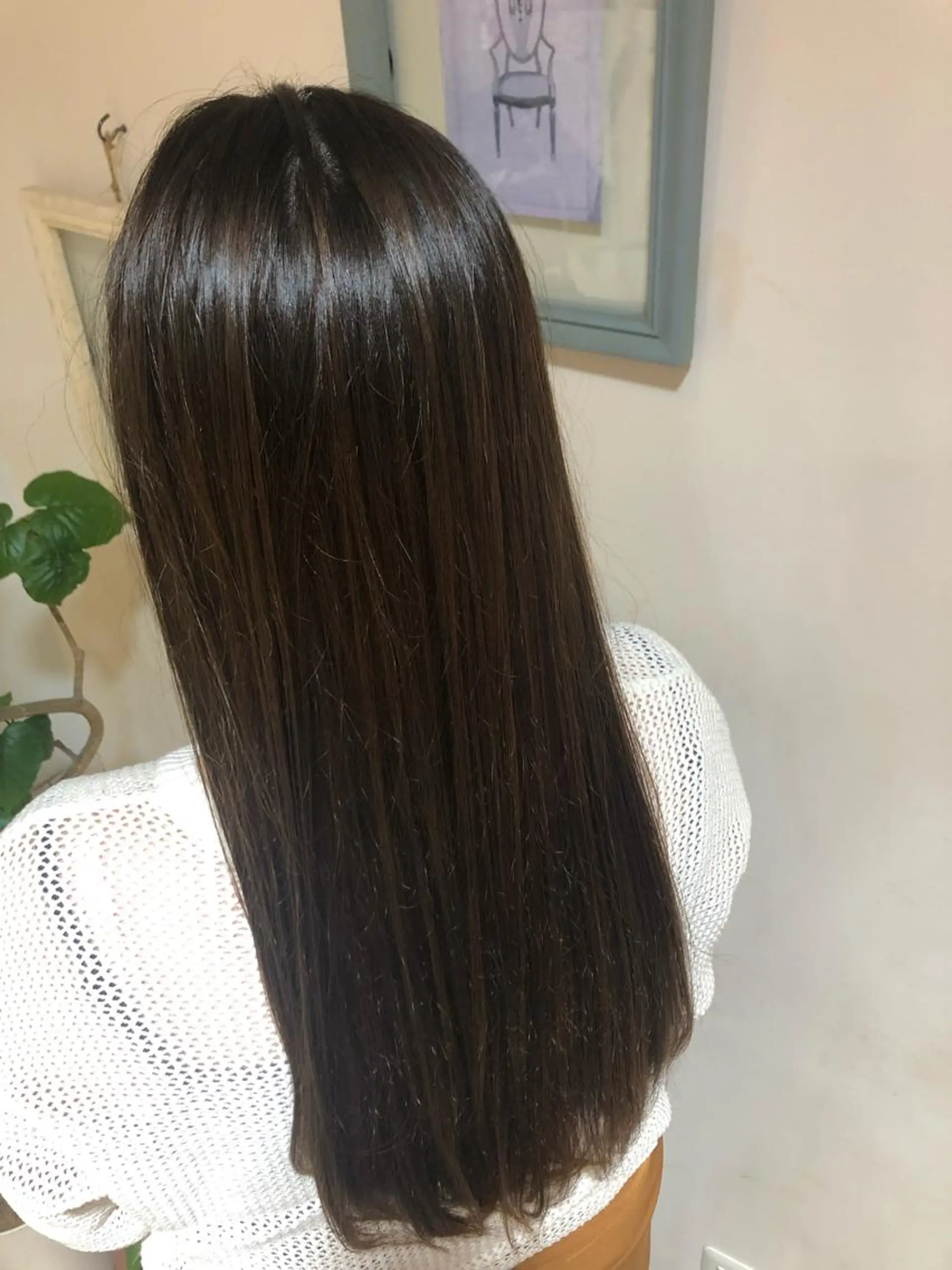 ロング 縮毛矯正 ルシードスタイルクリザンテーム所属・メンズパーマ、カラー 大募集村上莉奈のヘアスタイル