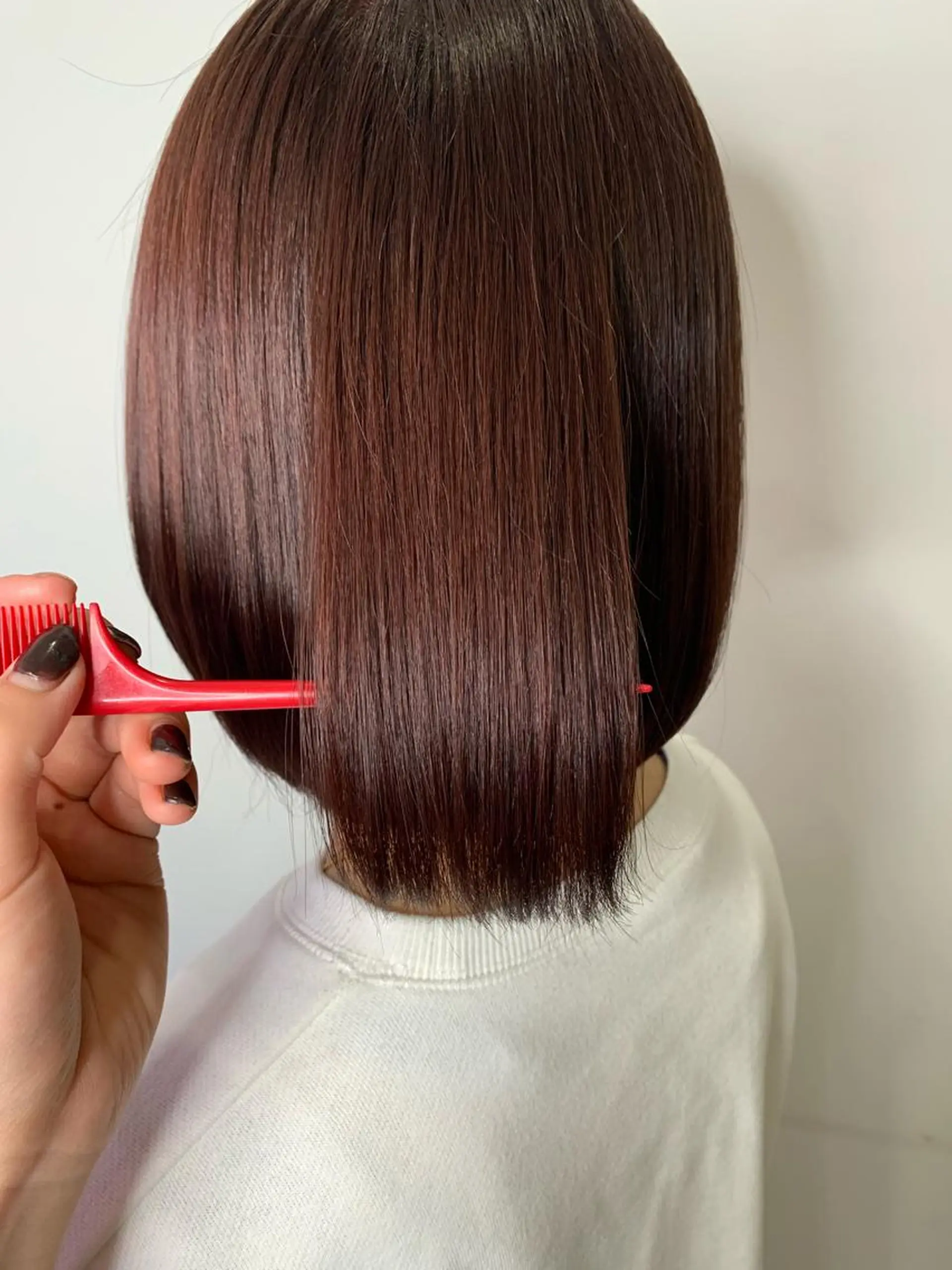 ミディアム トリートメント ヘアカラー トリートメント hina☺︎ 髪質改善/ストレートのヘアスタイル