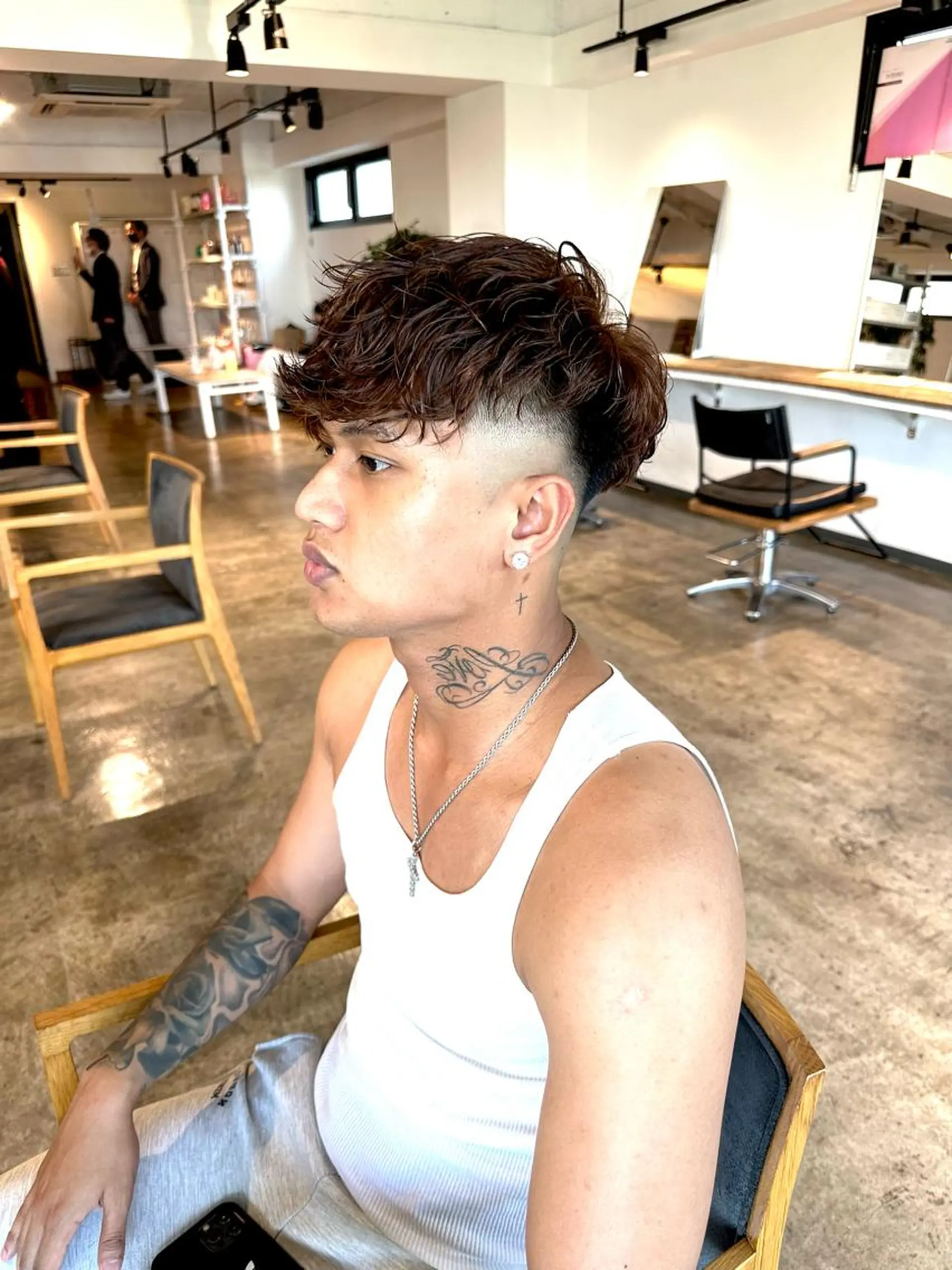 メンズ メンズパーマ スペインカール メンズツイストパーマ 波巻きパーマ ツイストパーマ 骨格補正施術/メンズ 専門美容師/YUYAのヘアスタイル