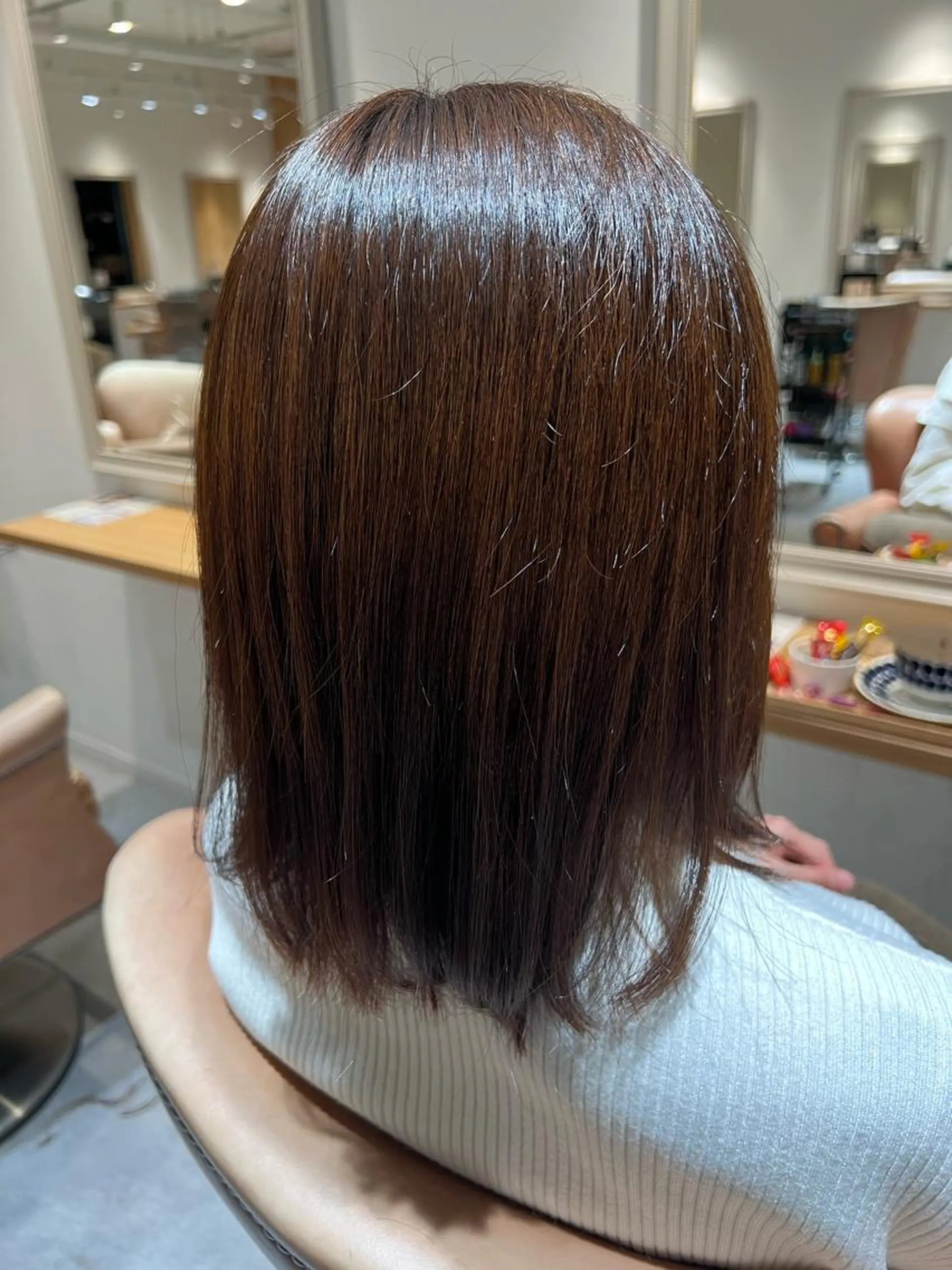 ミディアム 大河原 美優のヘアスタイル