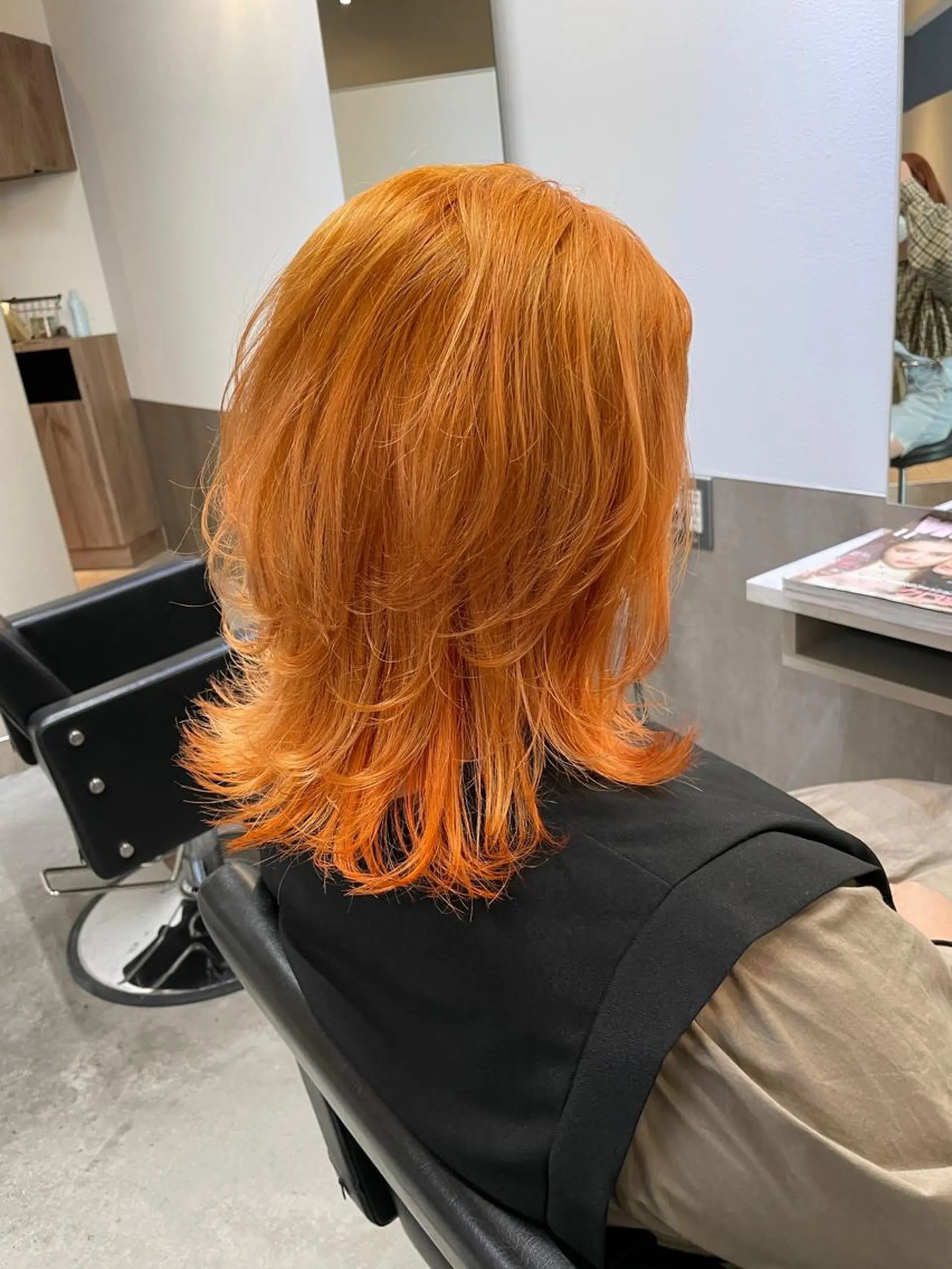 ミディアム カラー ヘアカラー トリートメント 福永速人 /メンズパーマのヘアスタイル