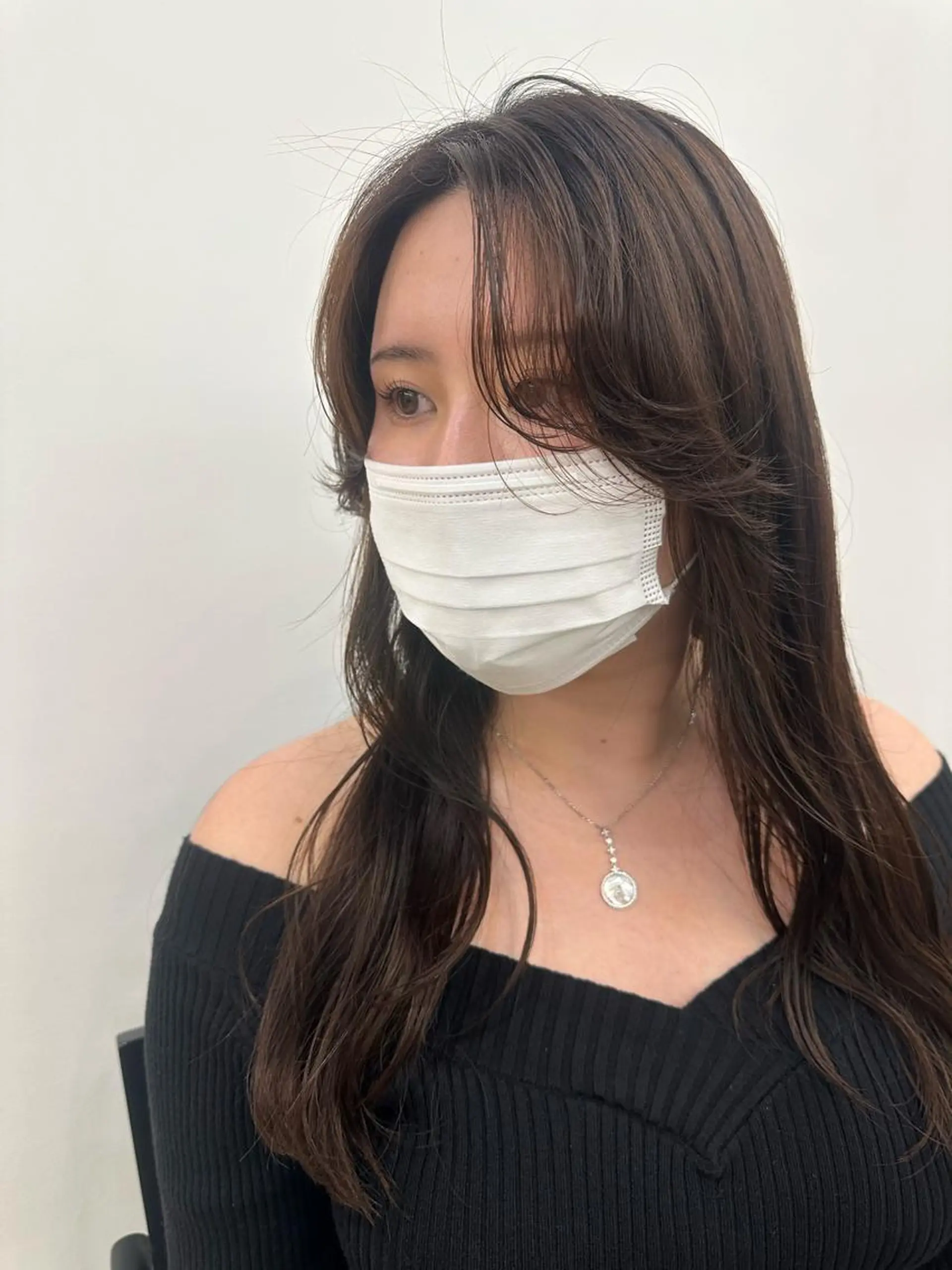 ミディアム パーマ ミディアムパーマ ヨシンモリ 韓国風ヘア デジタルパーマ OLSEN D.B.A BALLOON HAIR所属・さとう あやかのヘアスタイル