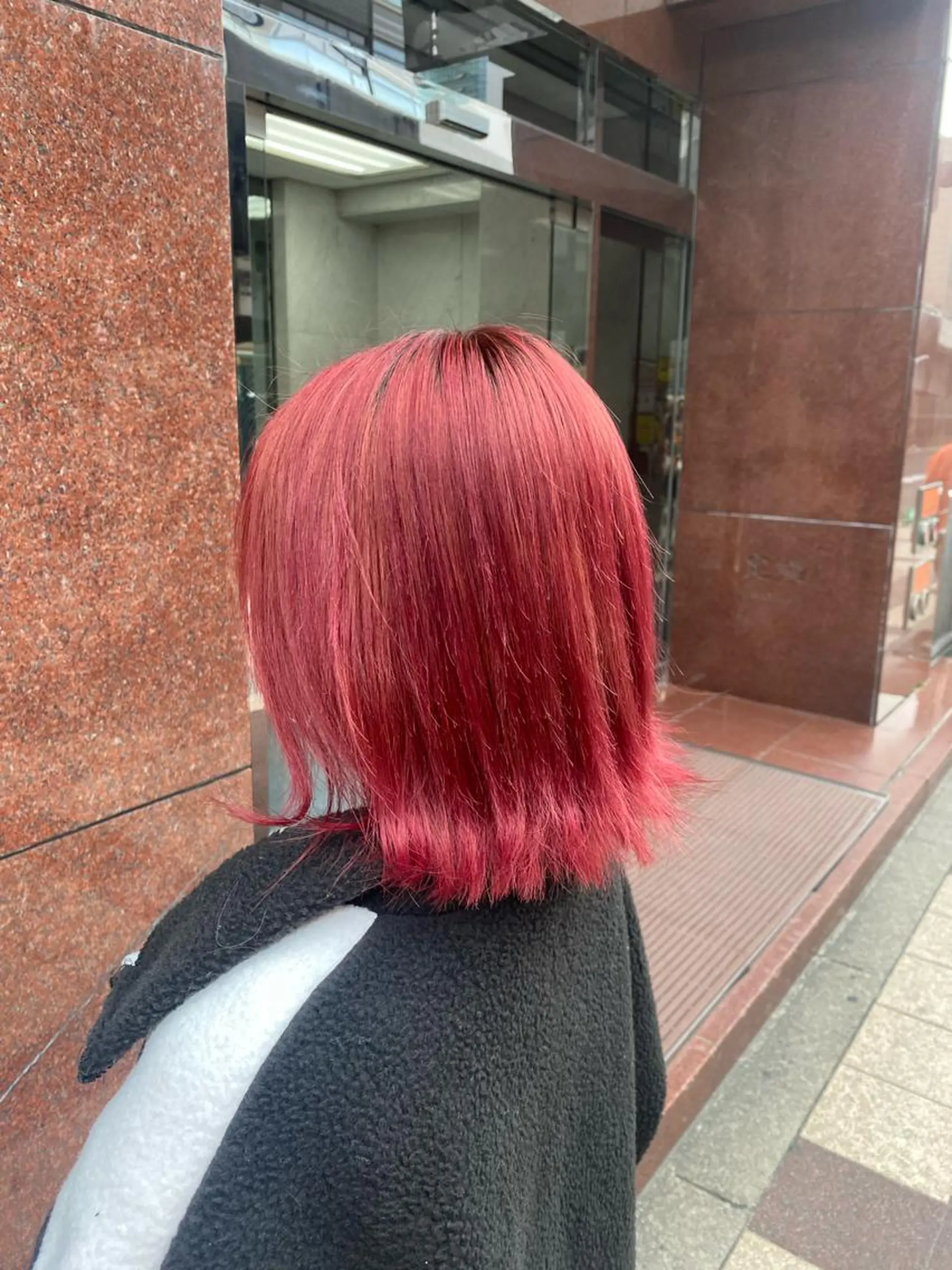 カラー レッドカラー ヘアカラー Seleneコウキ ブリーチ/ハイトーンのヘアスタイル