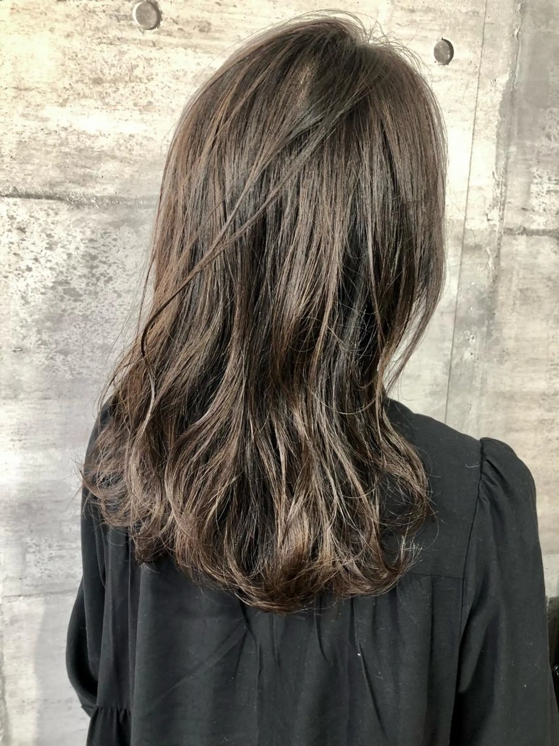 ロング カラー ハイライトカラー テラコッタ ハイライト 江上拓郎/ショート /酸性ストレートのヘアスタイル