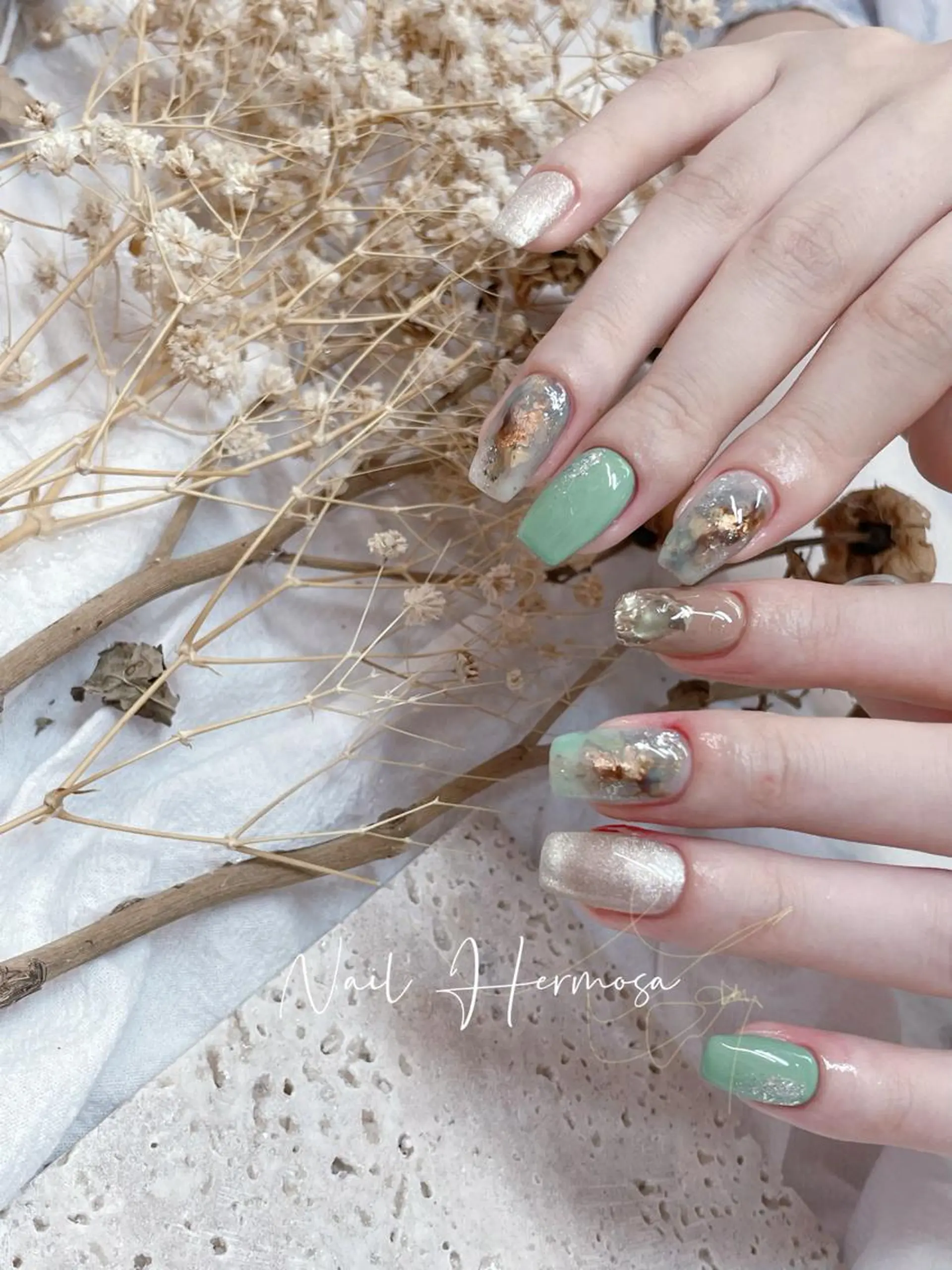 ネイル 桜ネイル 長さ出し フラッシュネイル フラワーネイル フットネイル ハンドネイル ネイル エルモサのネイルデザイン