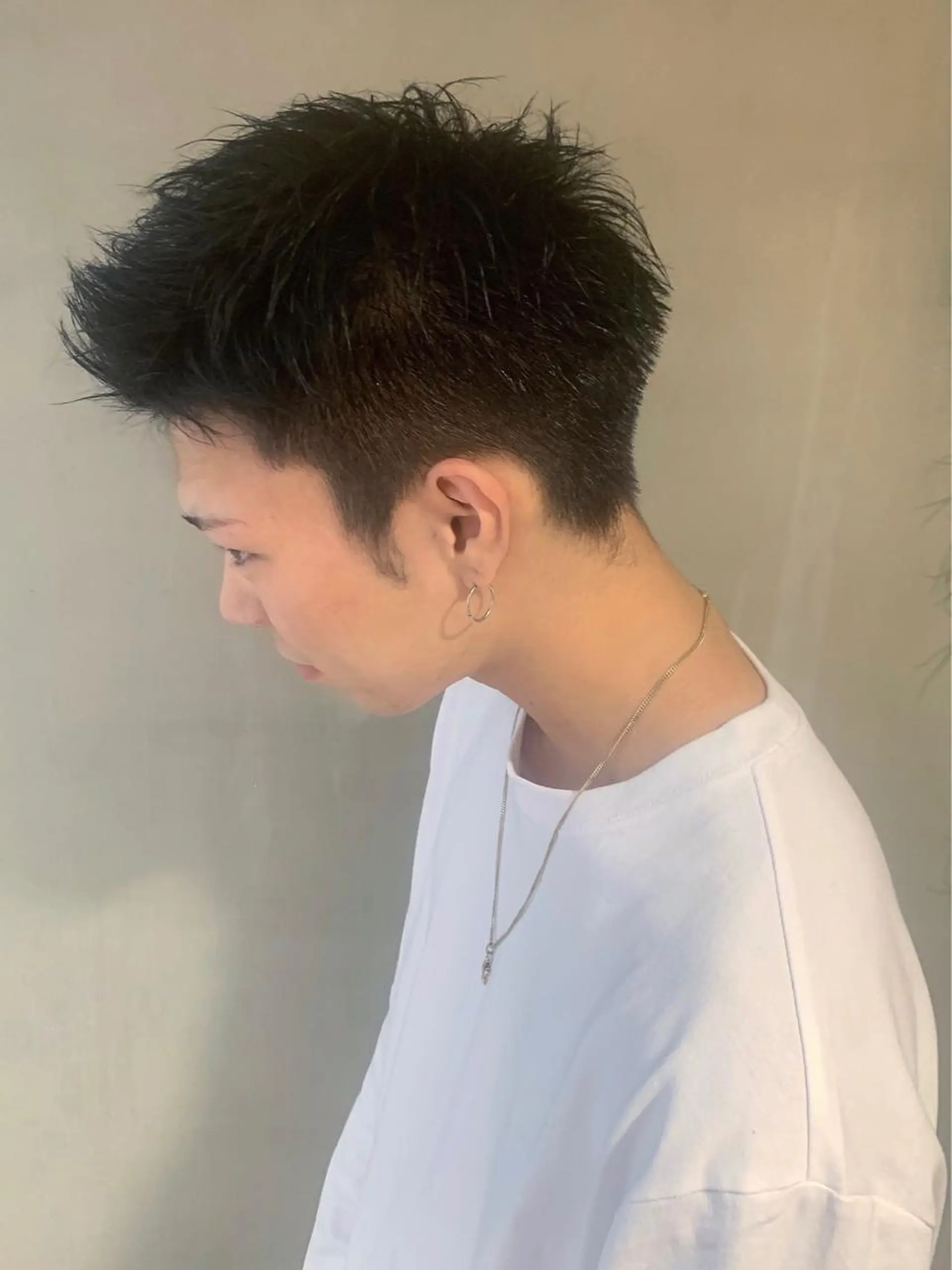 ショート メンズ 刈り上げ SALOWIN梅田茶屋町店所属・ウルフレイヤーカット /チヒロのヘアスタイル