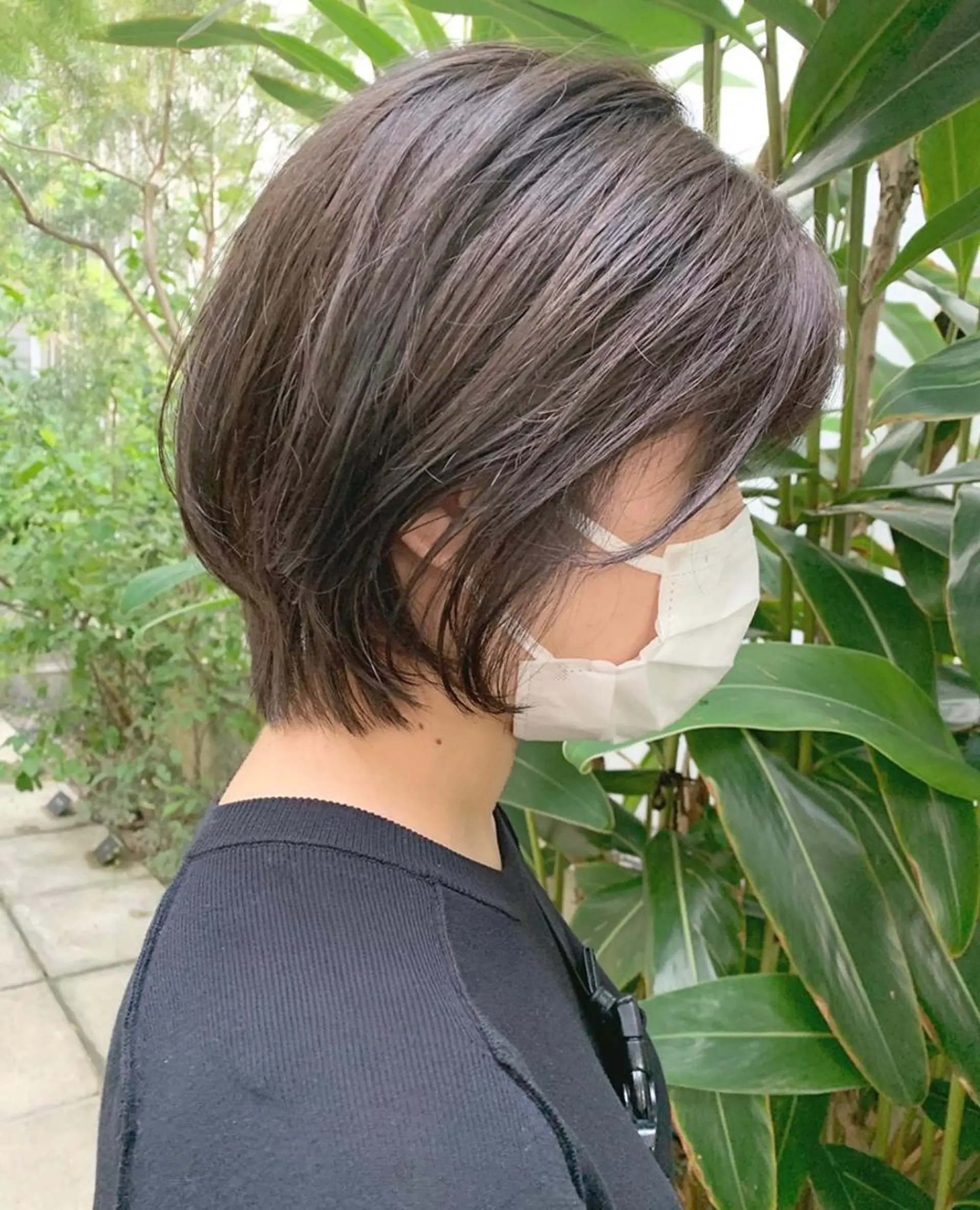 ショート カラー 透明感/オリーブ/ グレージュ/YUKAのヘアスタイル