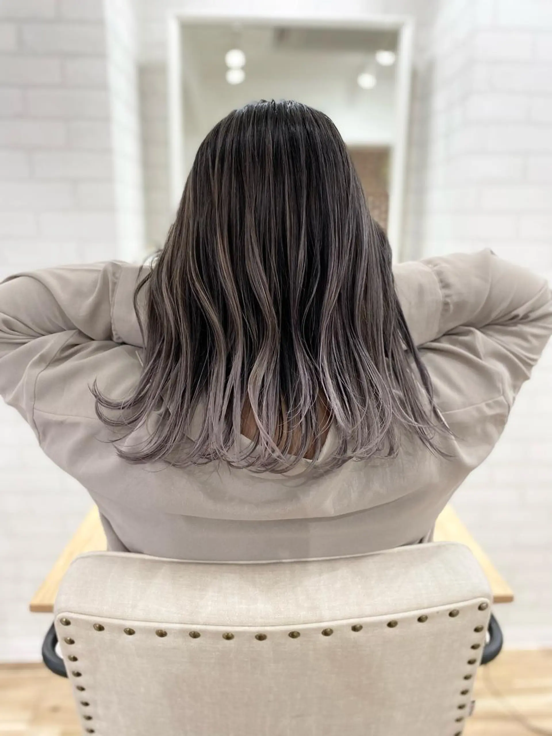 ミディアム カラー ヘアカラー トリートメント 久米 治仁のヘアスタイル