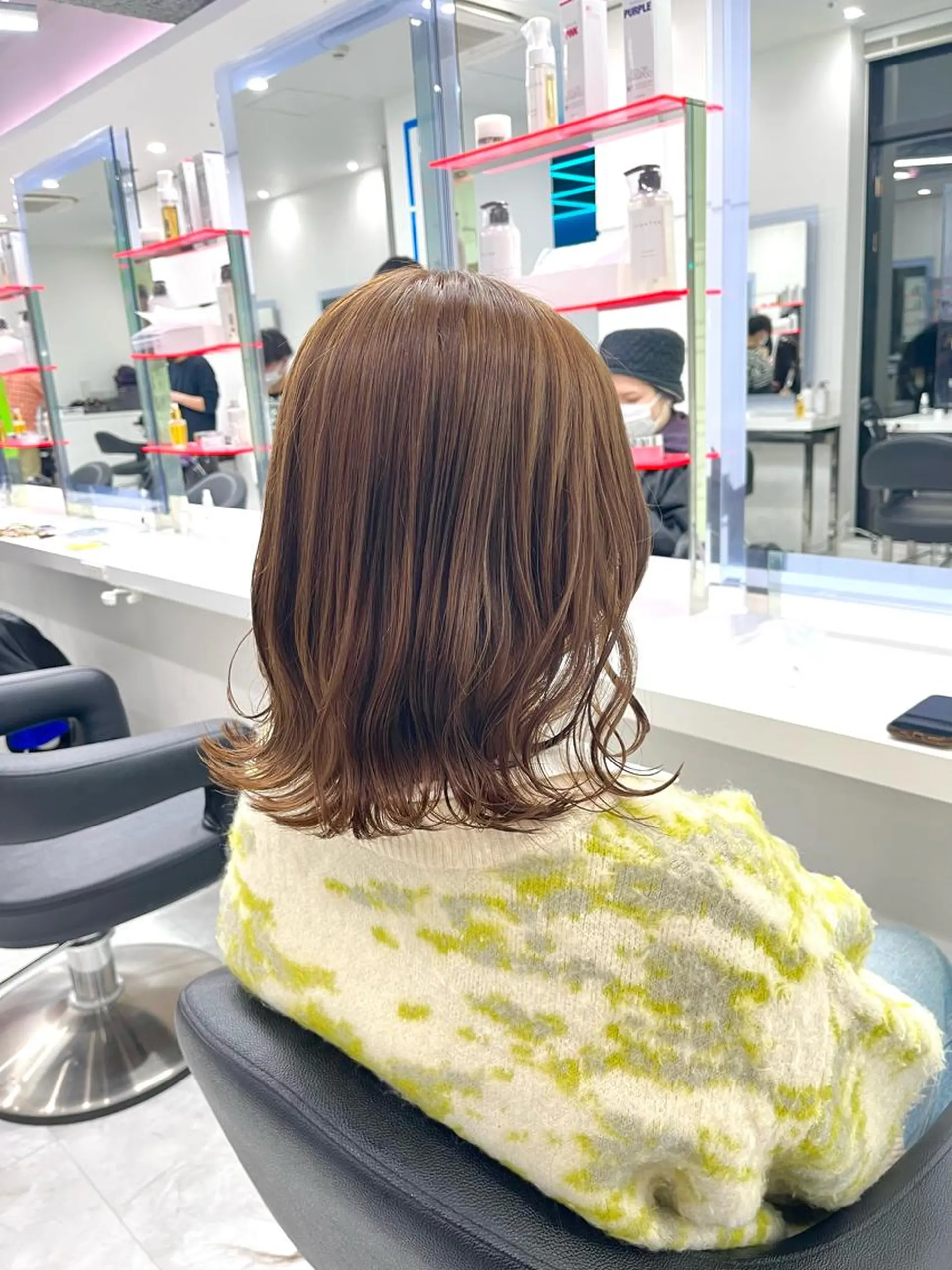 カラー ヘアカラー トリートメント 似合わせ💗透け感 💗うる艶カラー💗のヘアスタイル