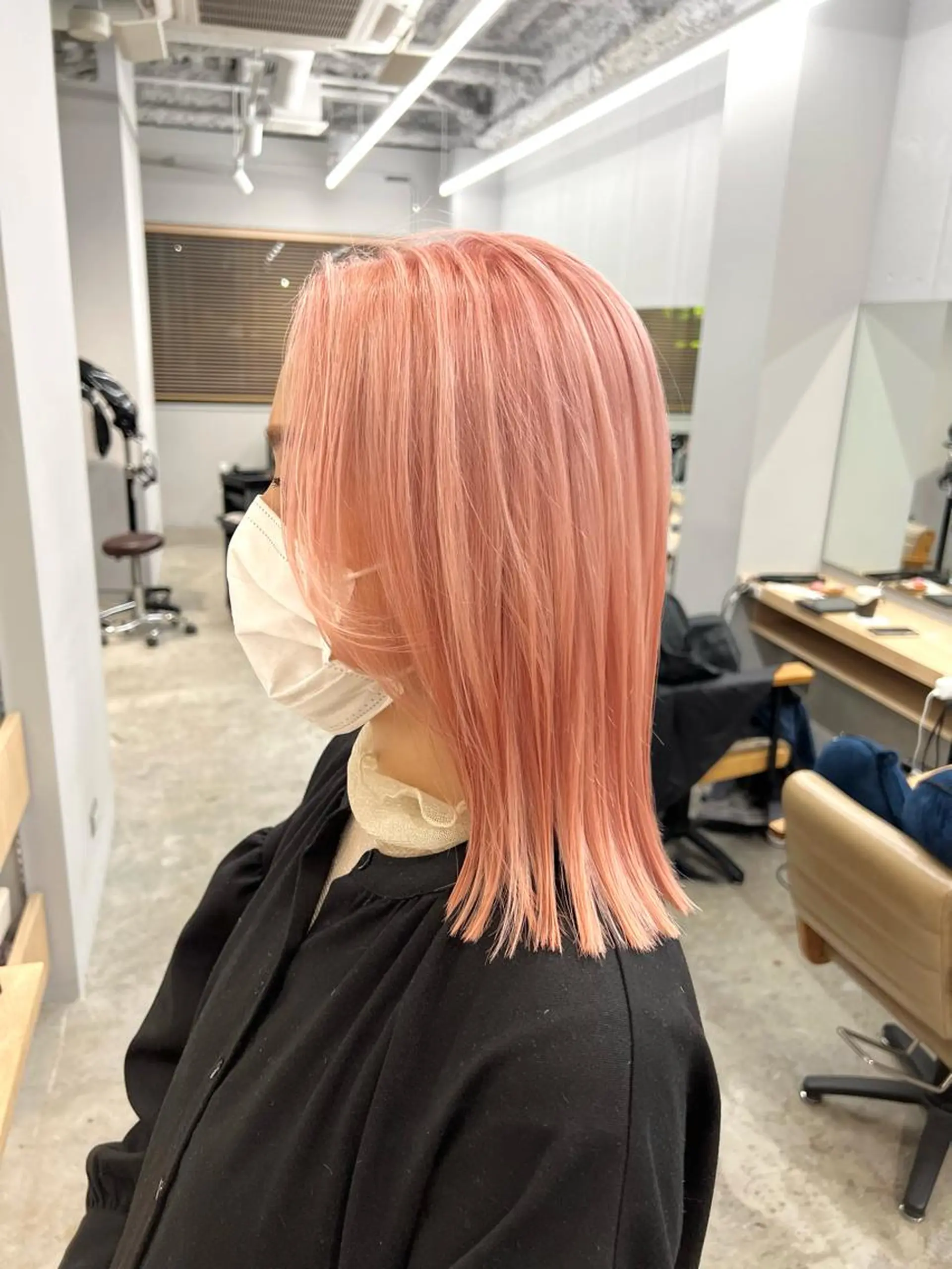 ミディアム カラー ピンクカラー 代表　YUKI ☆のヘアスタイル