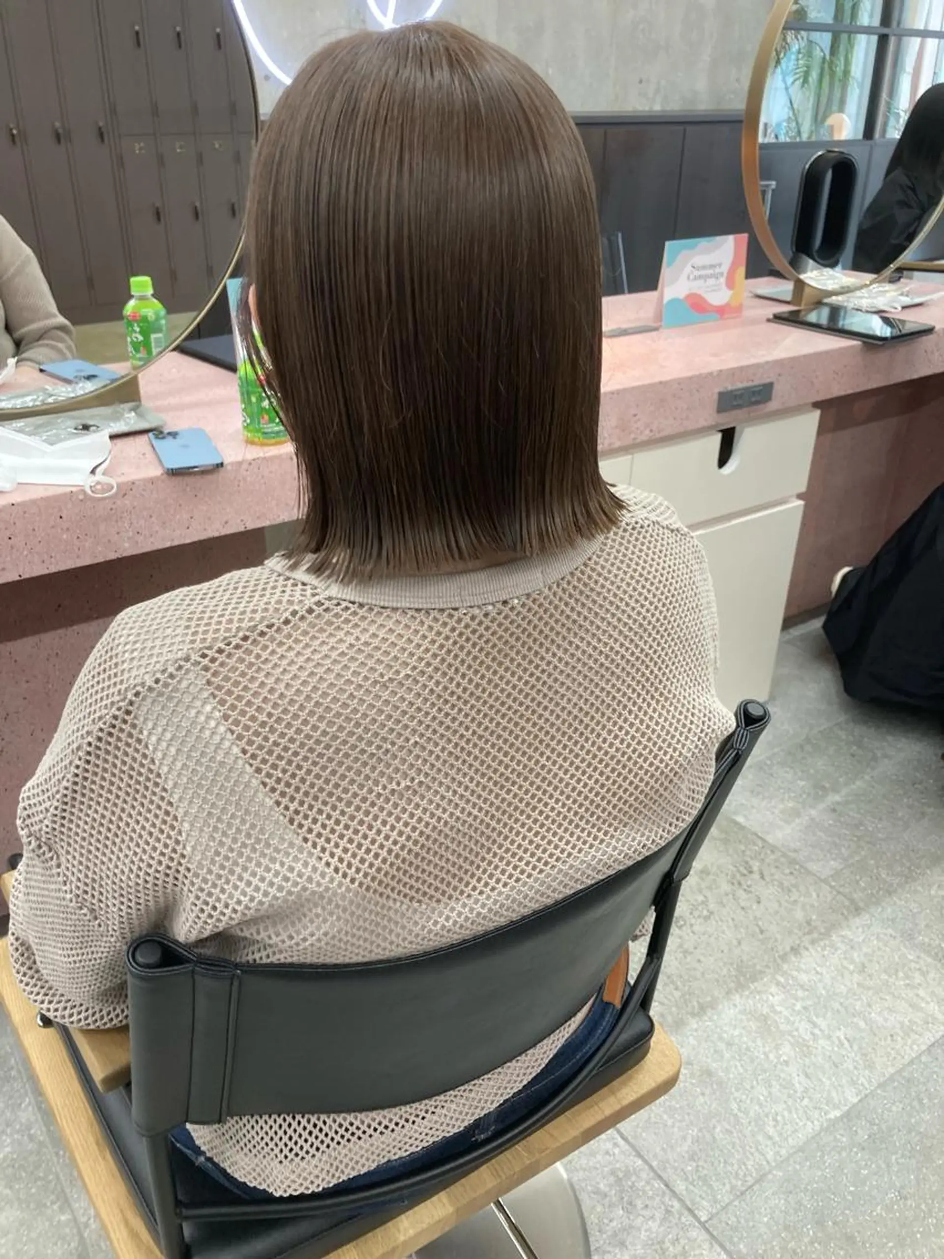 ミディアム カラー ブリーチ ケアブリーチ 小木曽智美 /ボブ/ショートのヘアスタイル