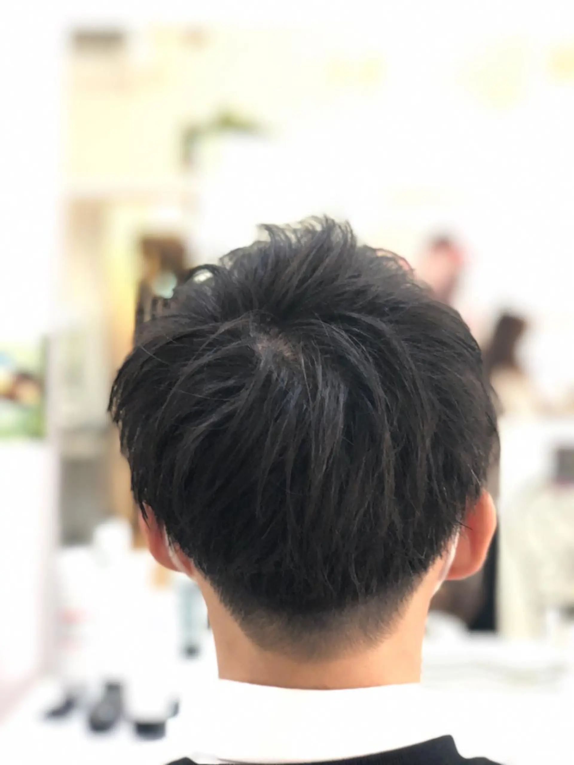 ショート メンズ カット 髪質改善× ハイライト溝江のヘアスタイル