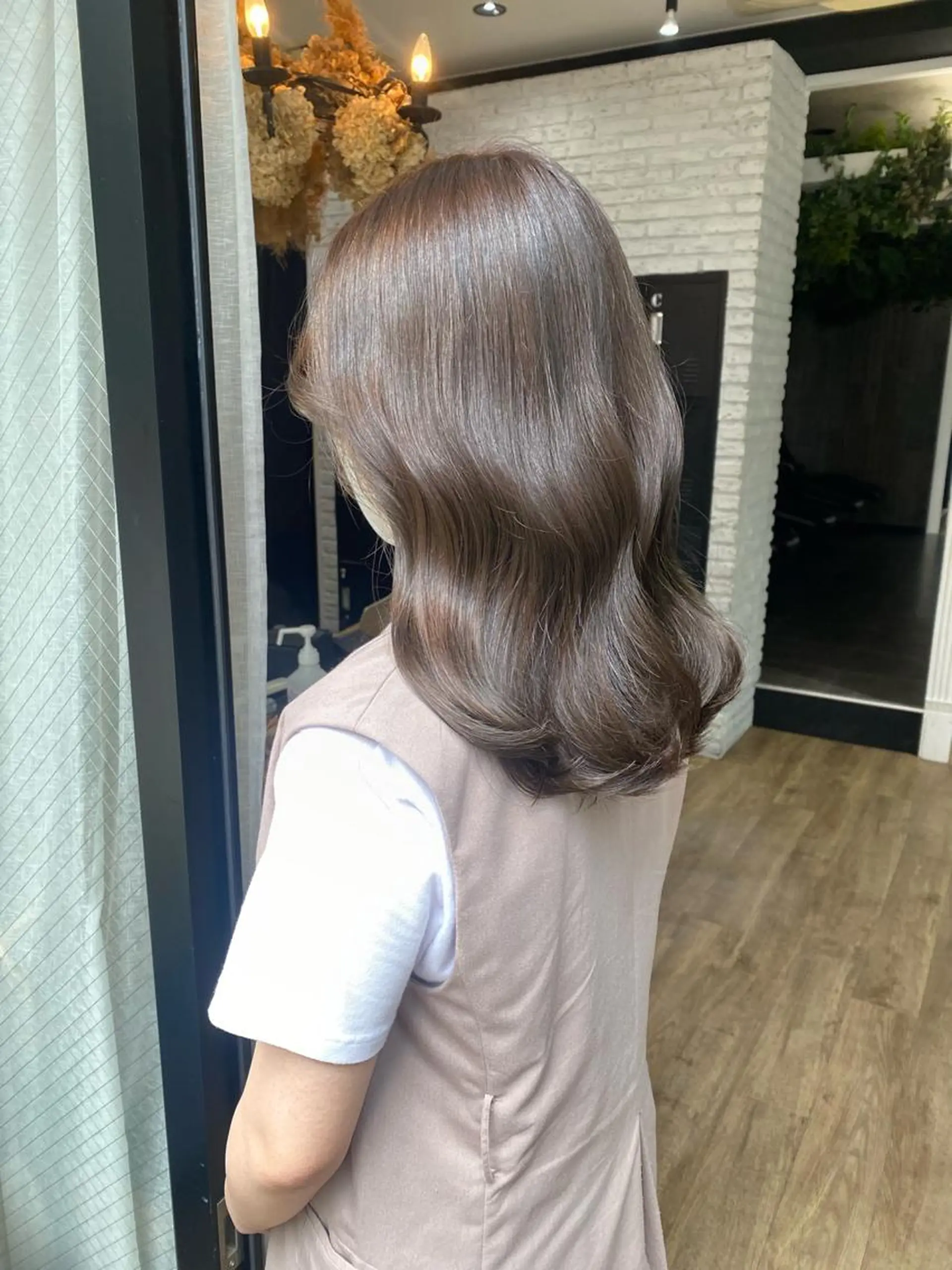 ミディアム カラー ヘアアレンジ あおい 🍒暖色カラーのヘアスタイル