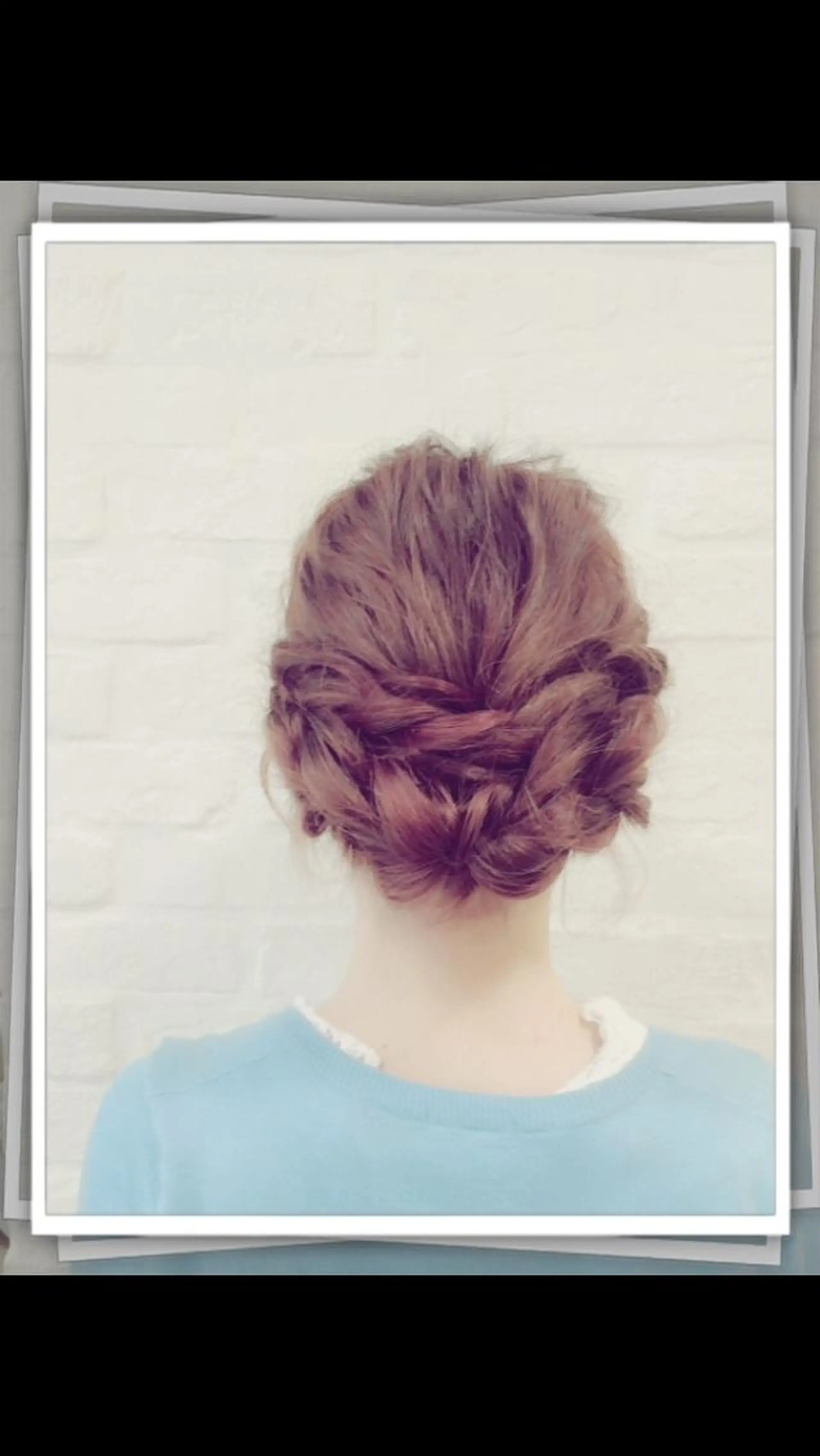 ミディアム ヘアアレンジ 内田 芽依子のヘアスタイル