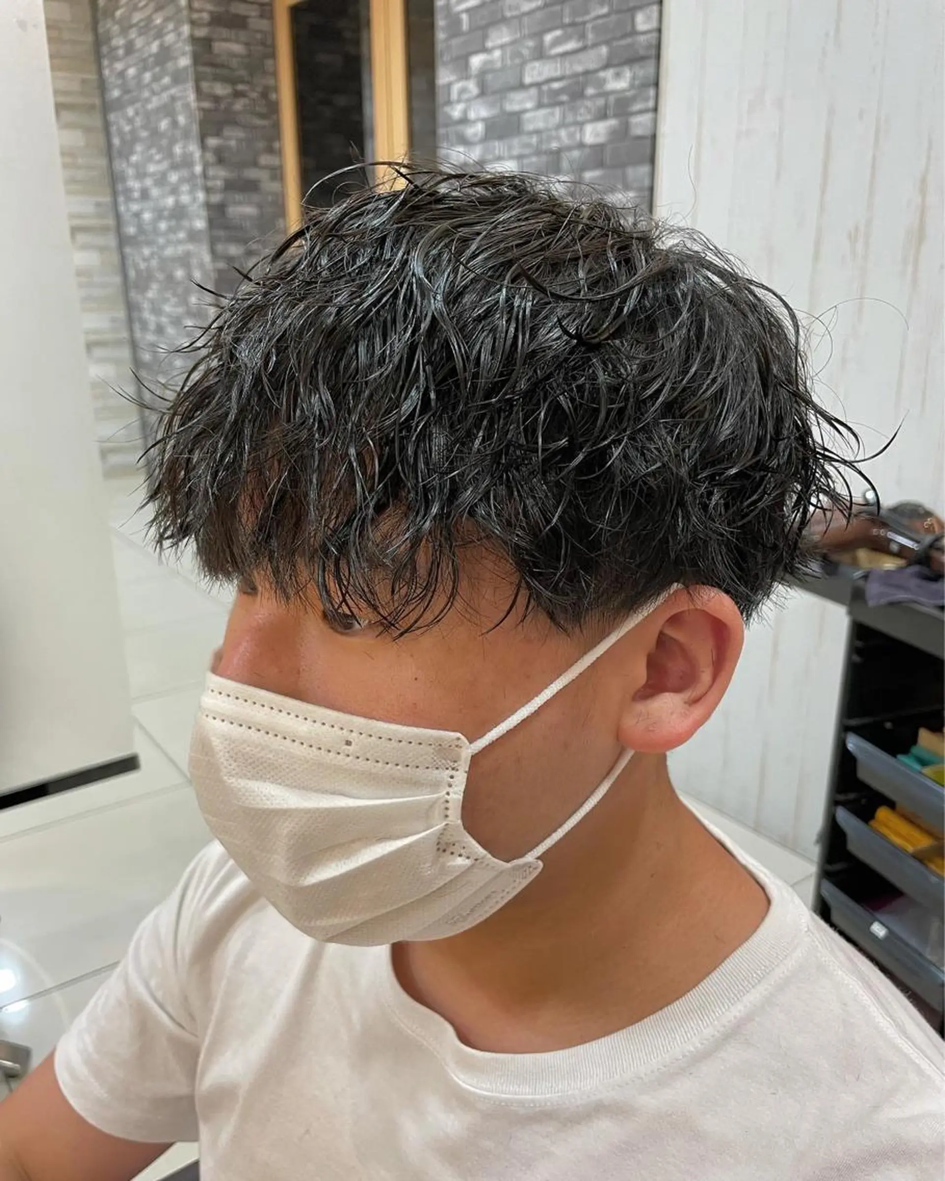 パーマ メンズ ザクザクレイヤー 🍀/ブリーチ/小田のヘアスタイル