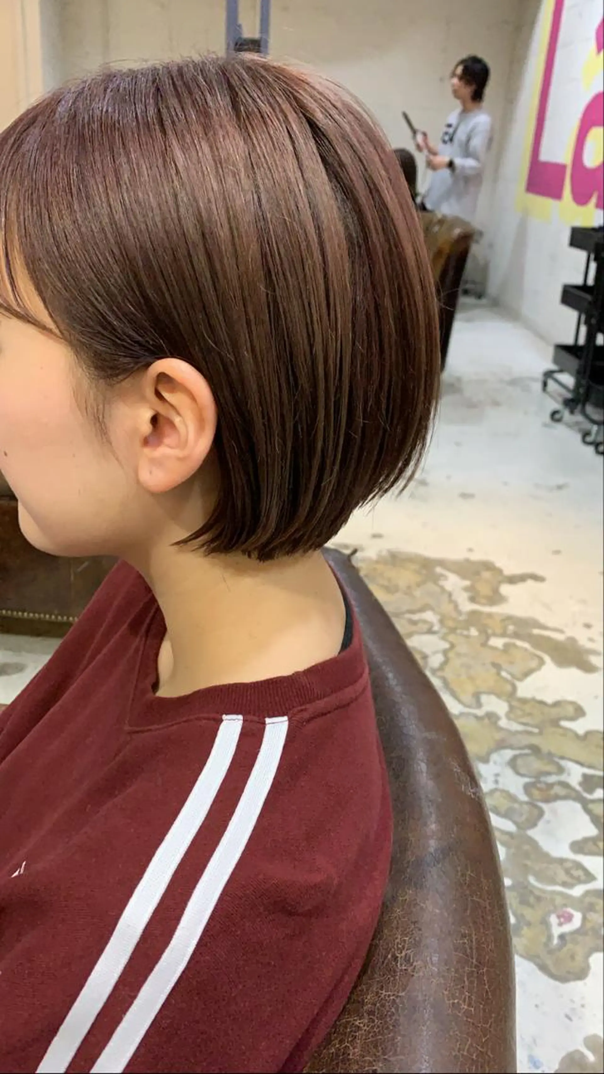 ショート ピンクブラウン La Lauren所属・ダブルカラー/透明感 💈JUNYA💈のヘアスタイル