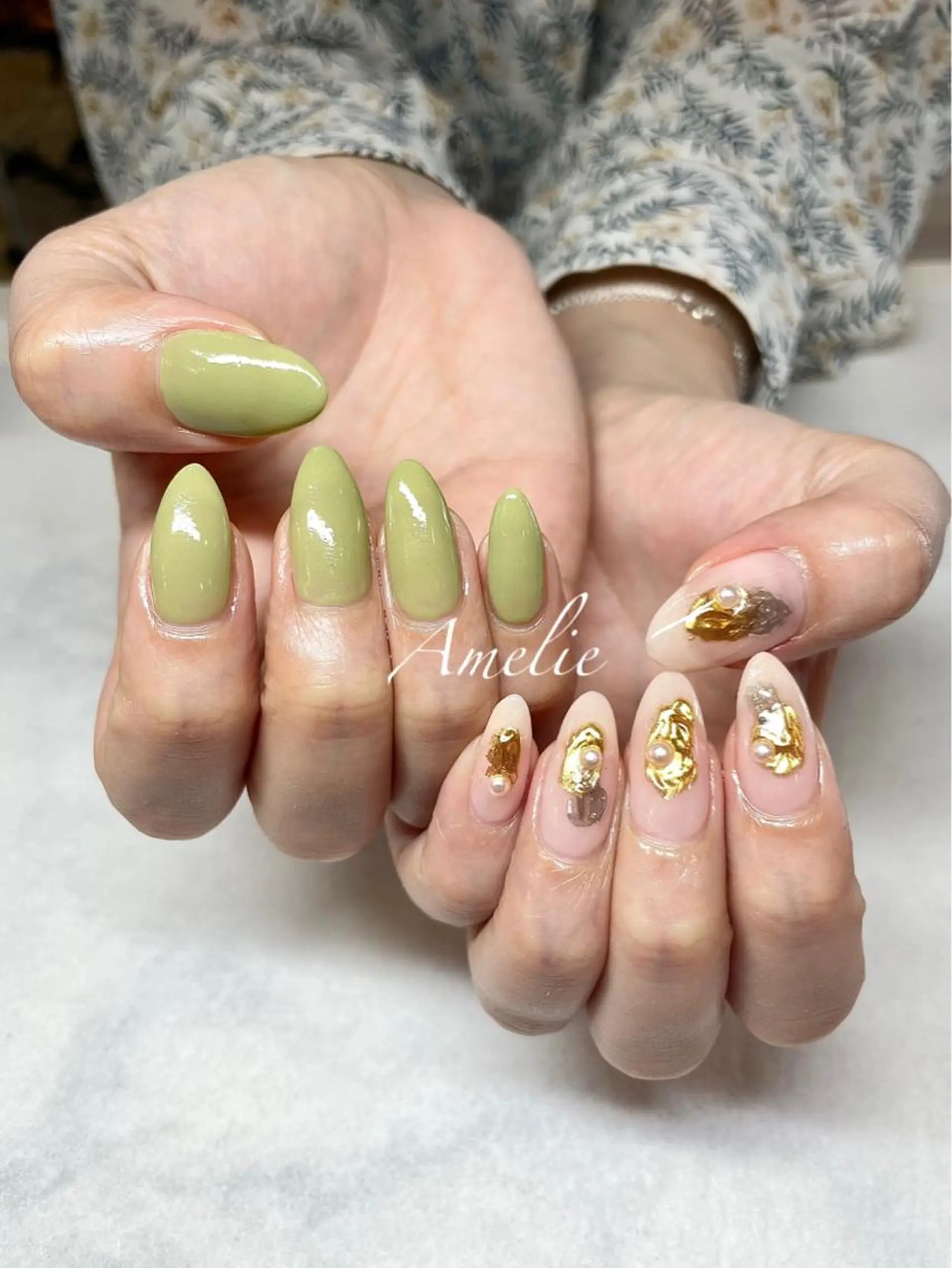 ネイル ジェルネイル ニュアンスネイル ワンカラーネイル パラジェル yo koのネイルデザイン