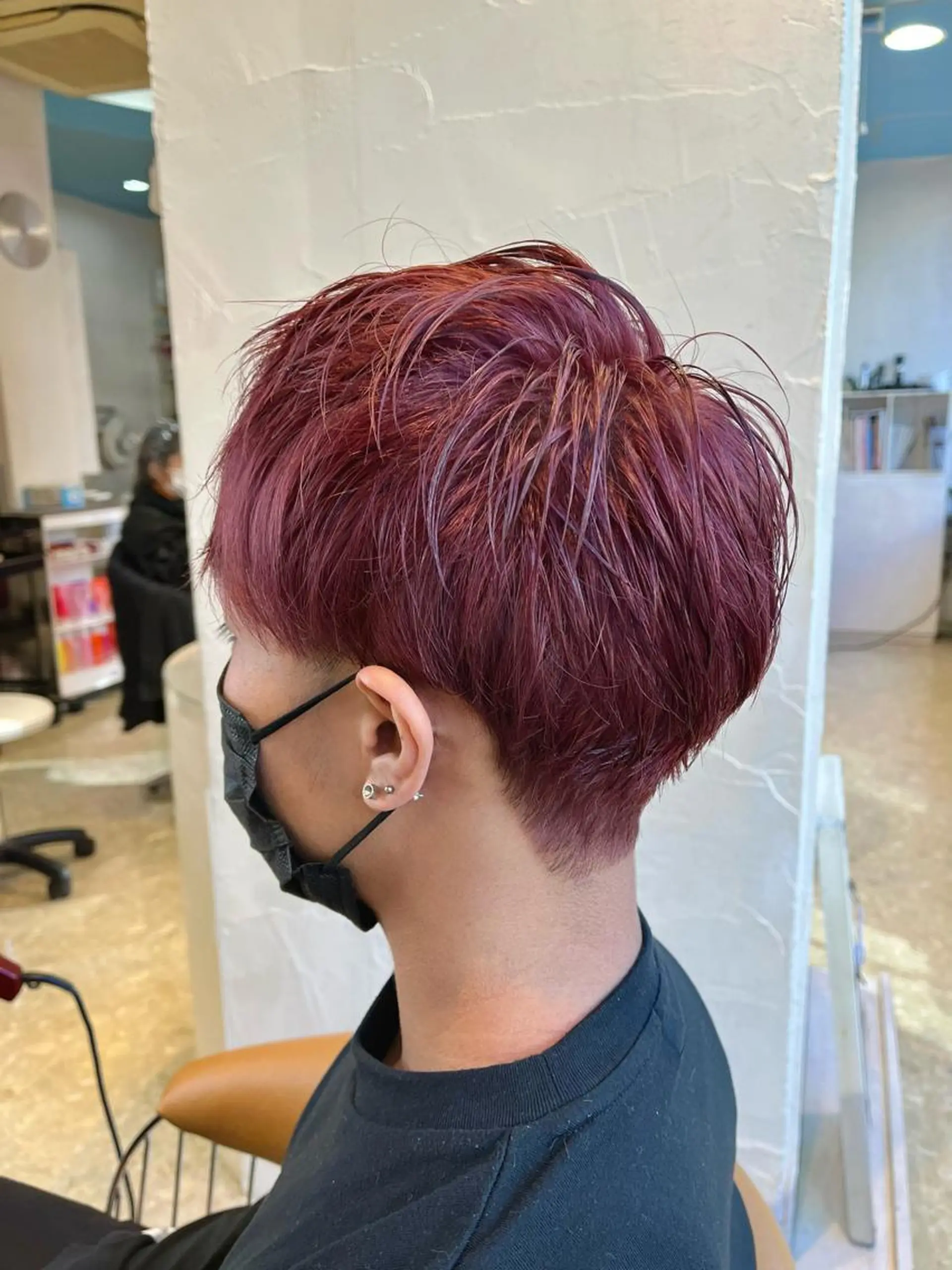 ショート カラー メンズ ヘアカラー うしだ かおるのヘアスタイル