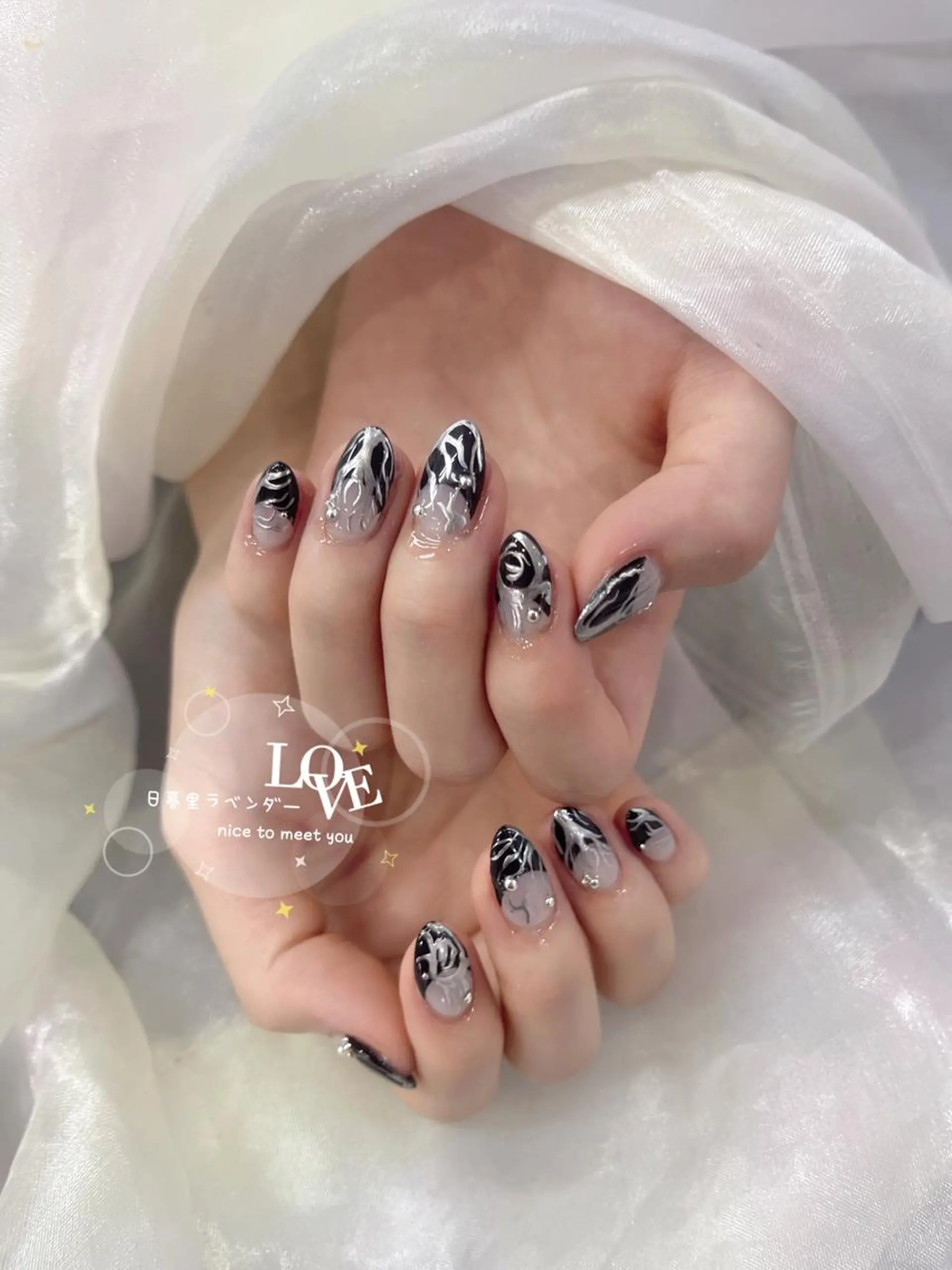 ネイル ラベンダー💖日暮里 ルル💖ネイルのネイルデザイン