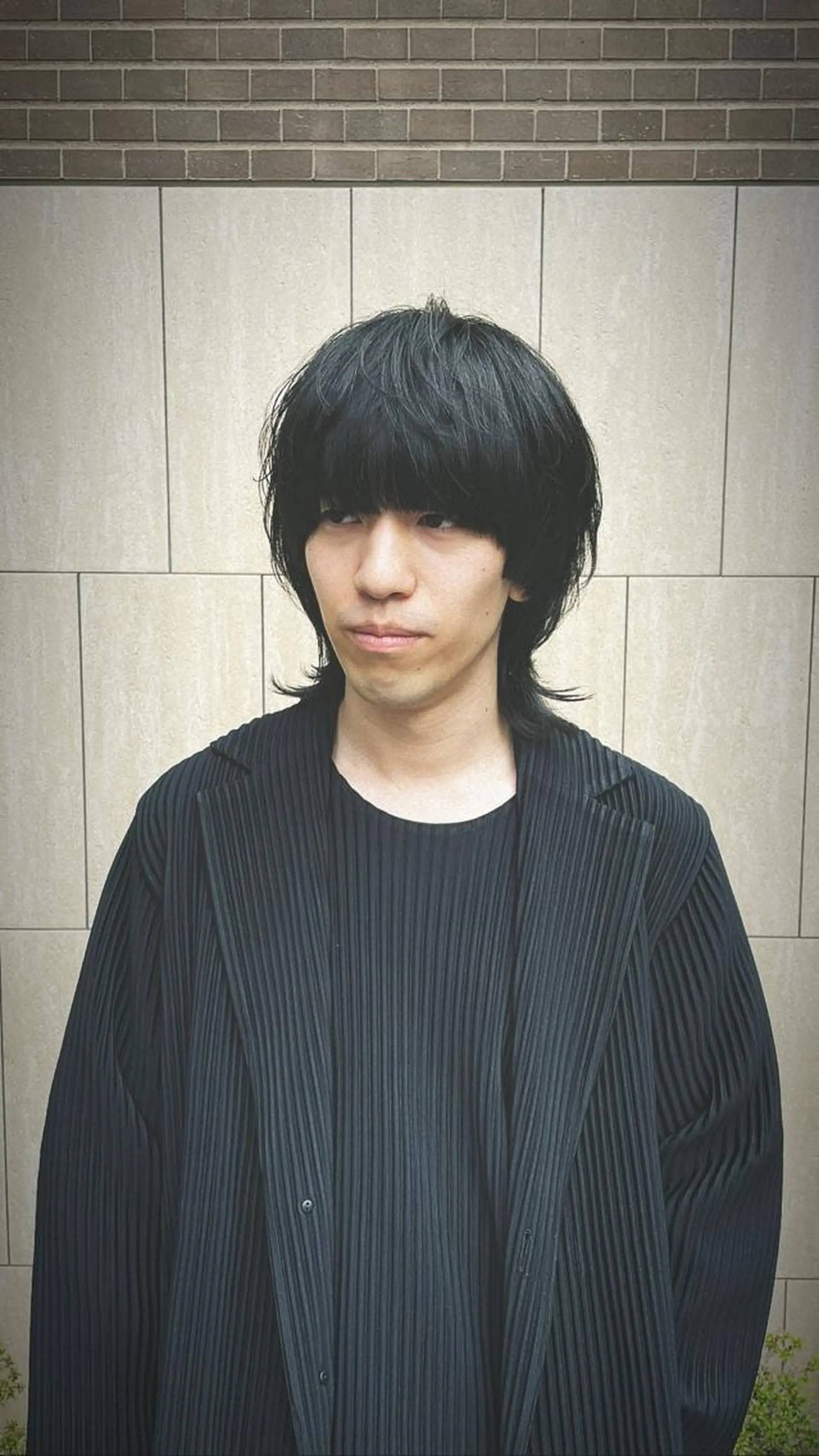 ミディアム パーマ メンズ BASUKIA 西宮 甲子園口所属・𝙢𝙚𝙣'𝙨 𝙝𝙖𝙞𝙧高津のヘアスタイル