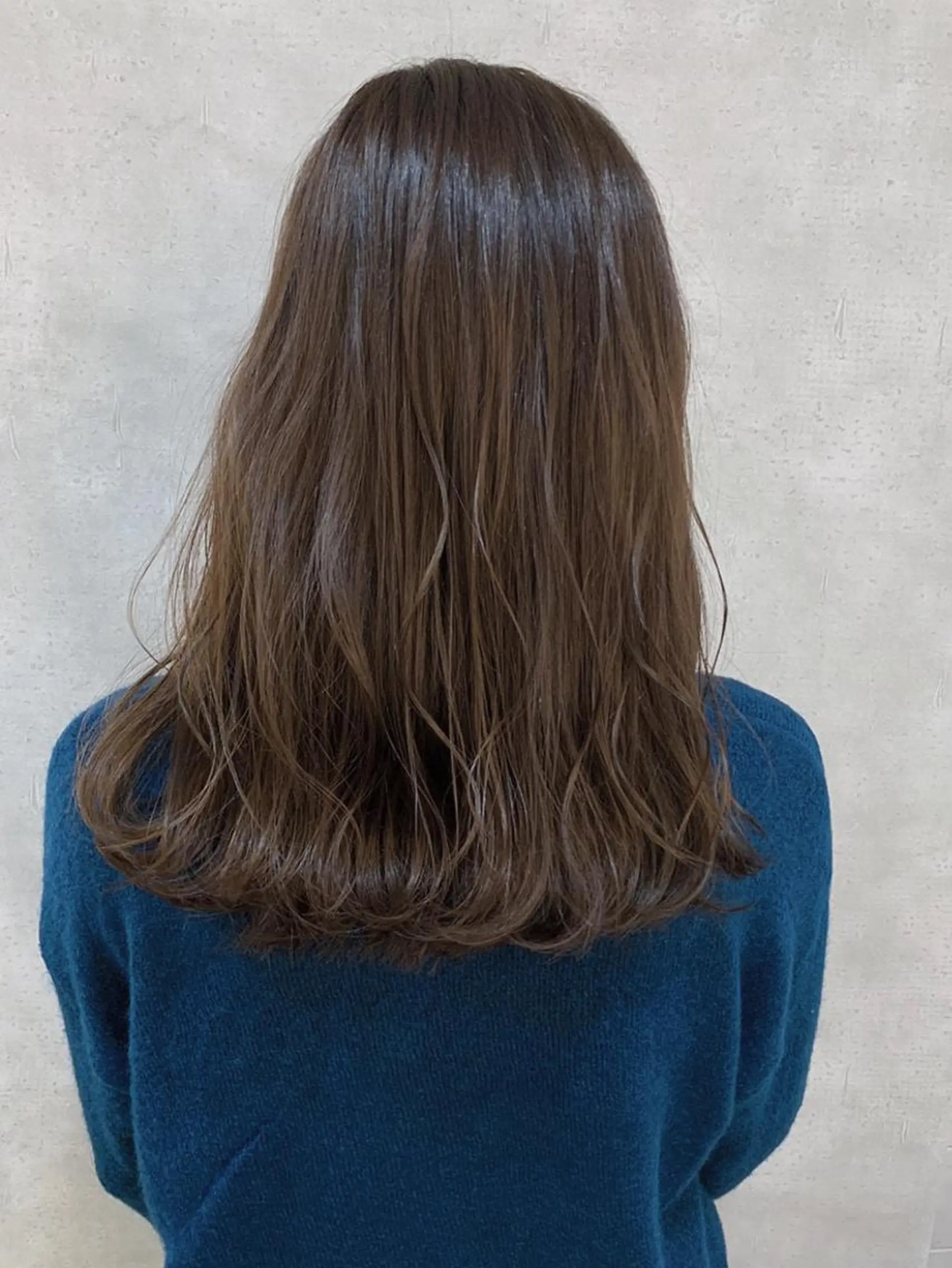 セミロング カラー アディクシーカラー ブリーチ ケアブリーチ ダブルカラー ハイライトカラー MOU namba ムウナンバのヘアスタイル